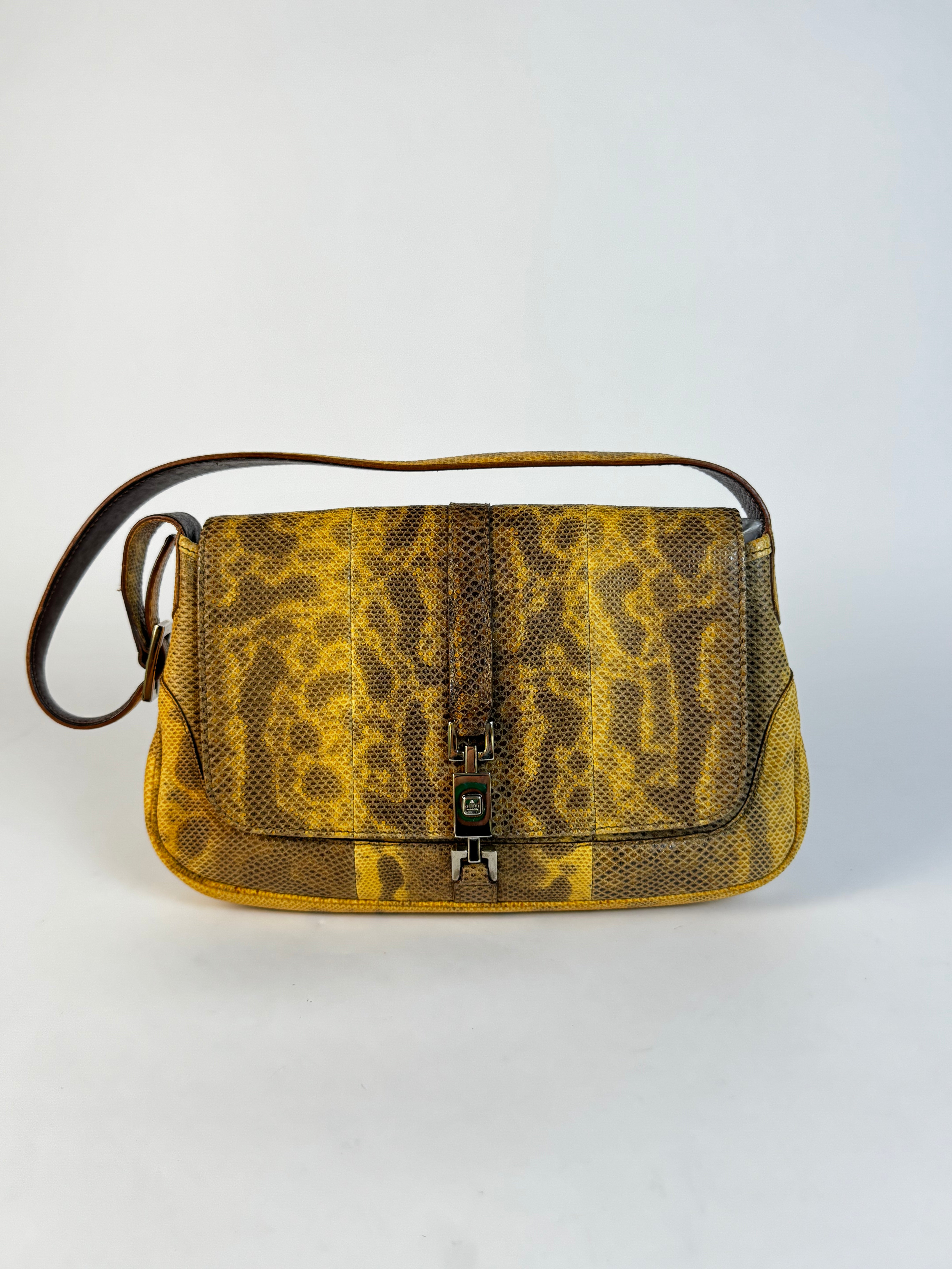 Gucci Vintage Jackie Python Shoulder Bag