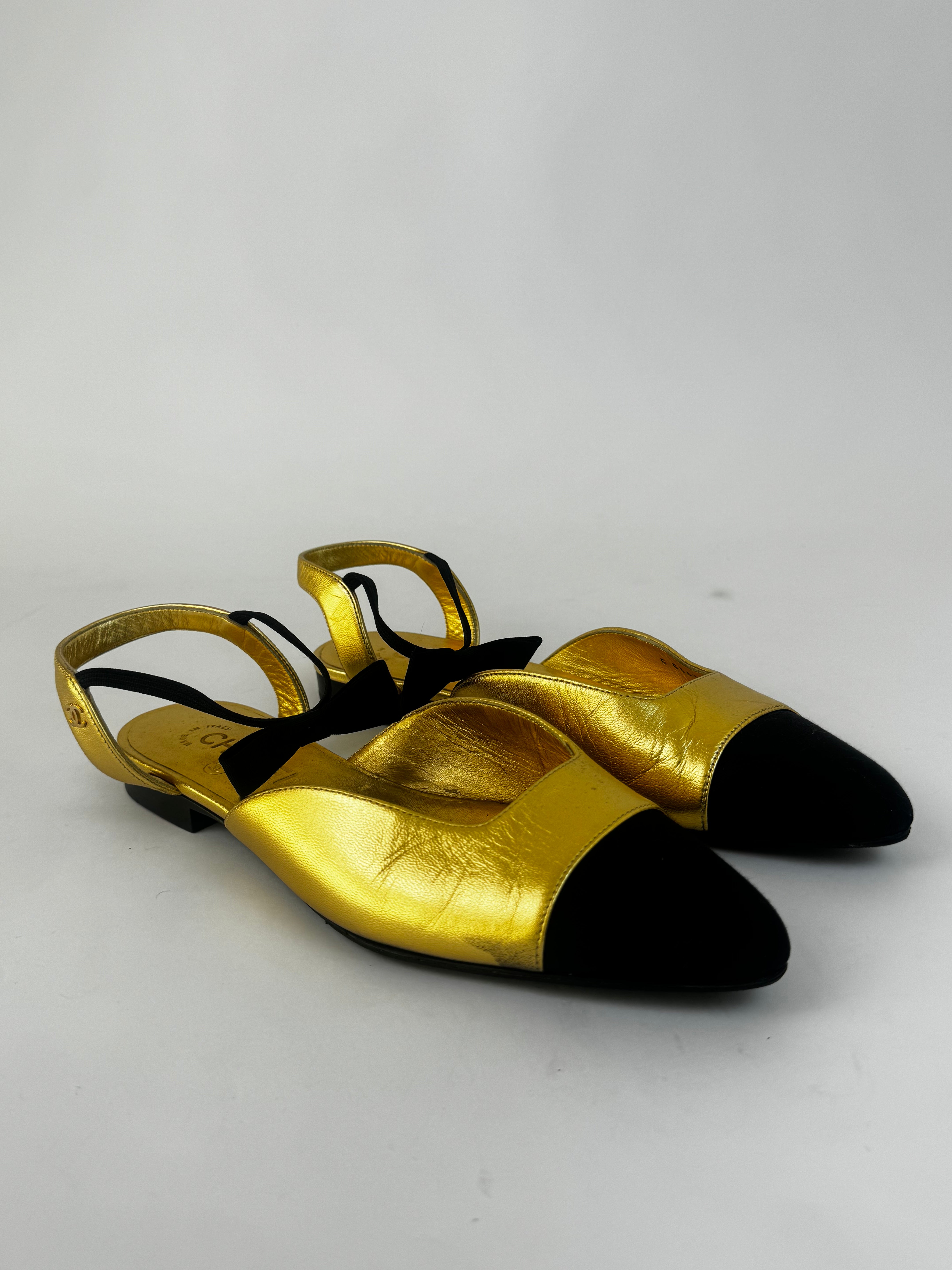 Chanel Slingback Flats - 39