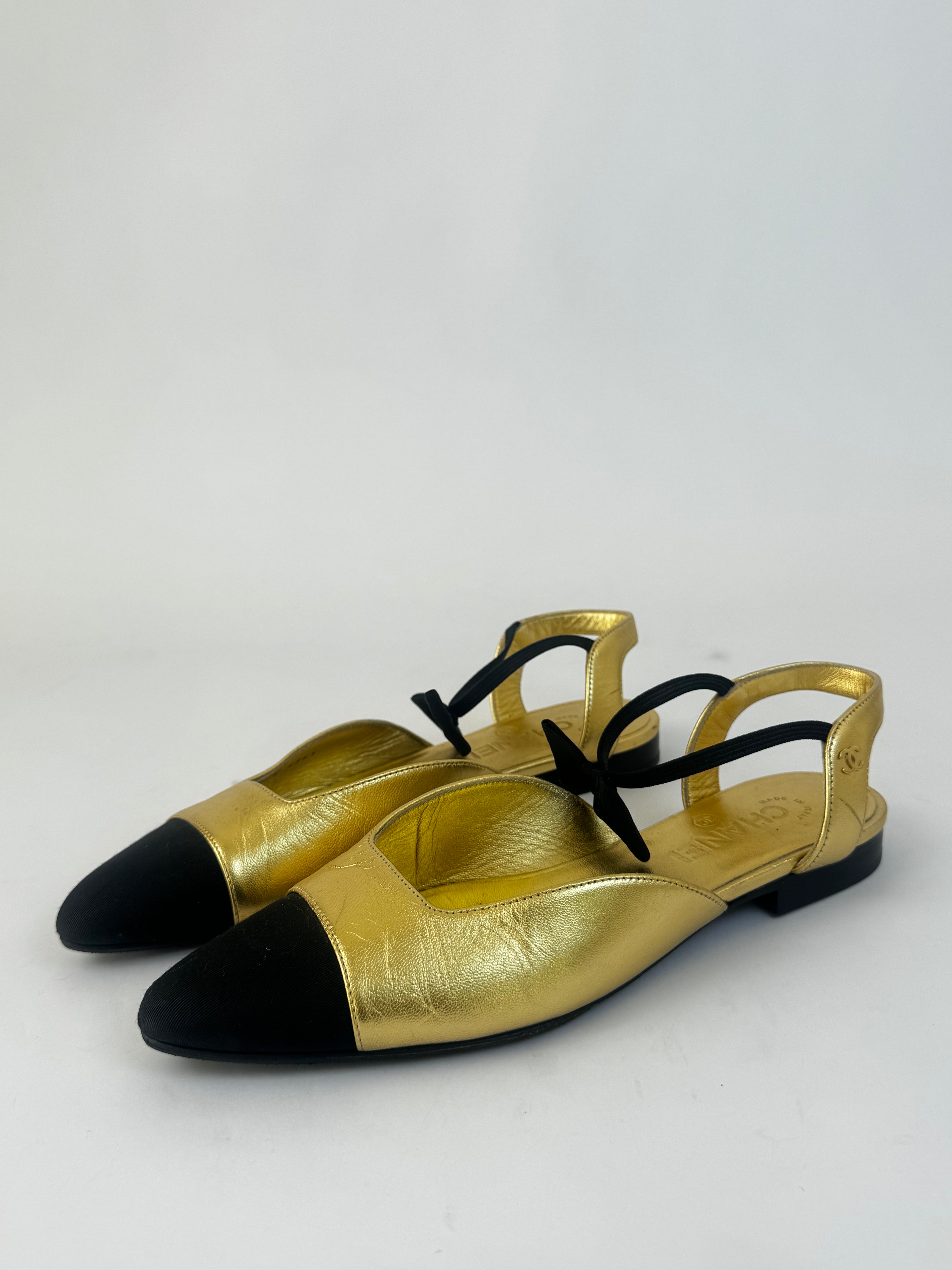 Chanel Slingback Flats - 39