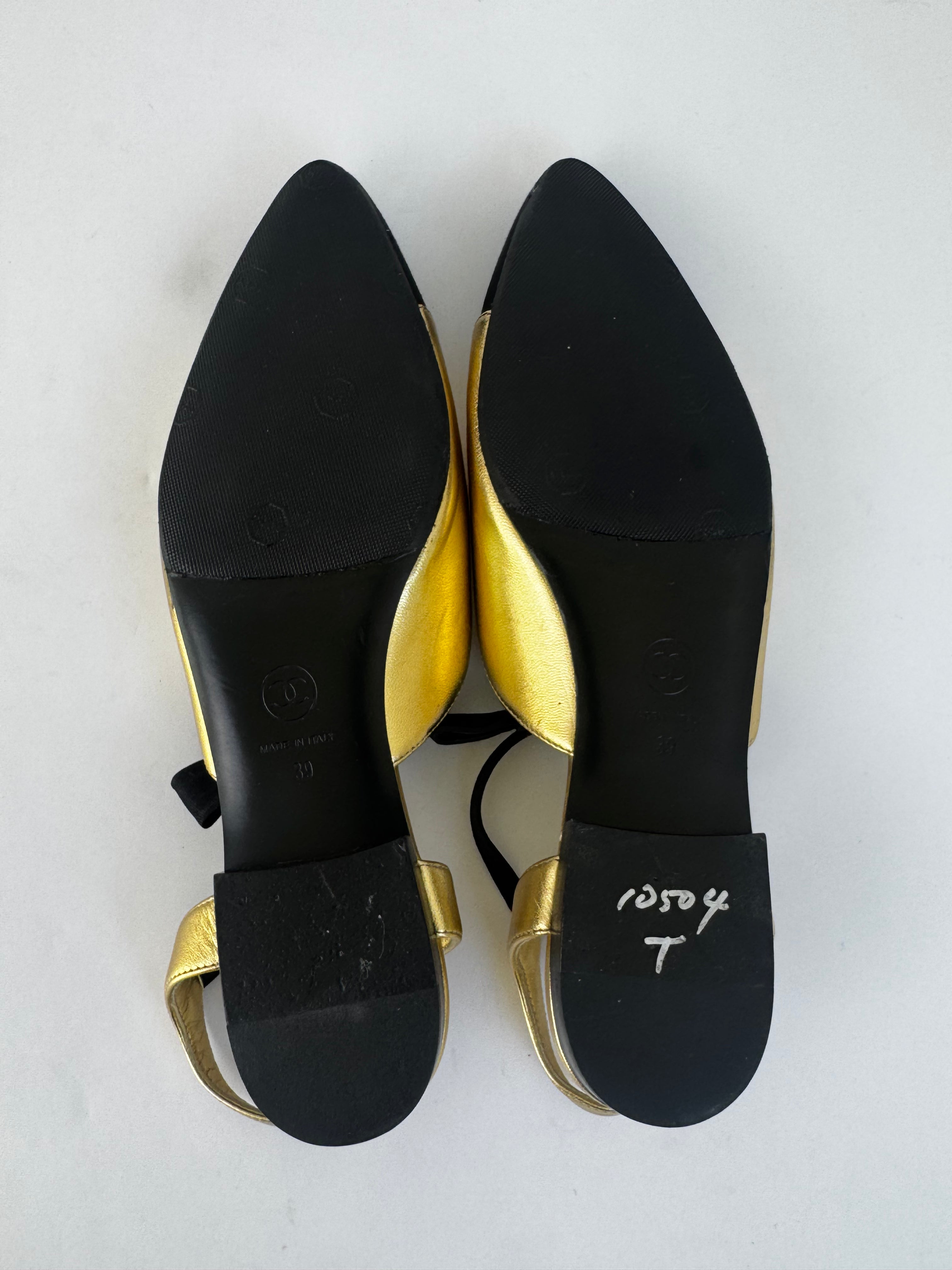 Chanel Slingback Flats - 39