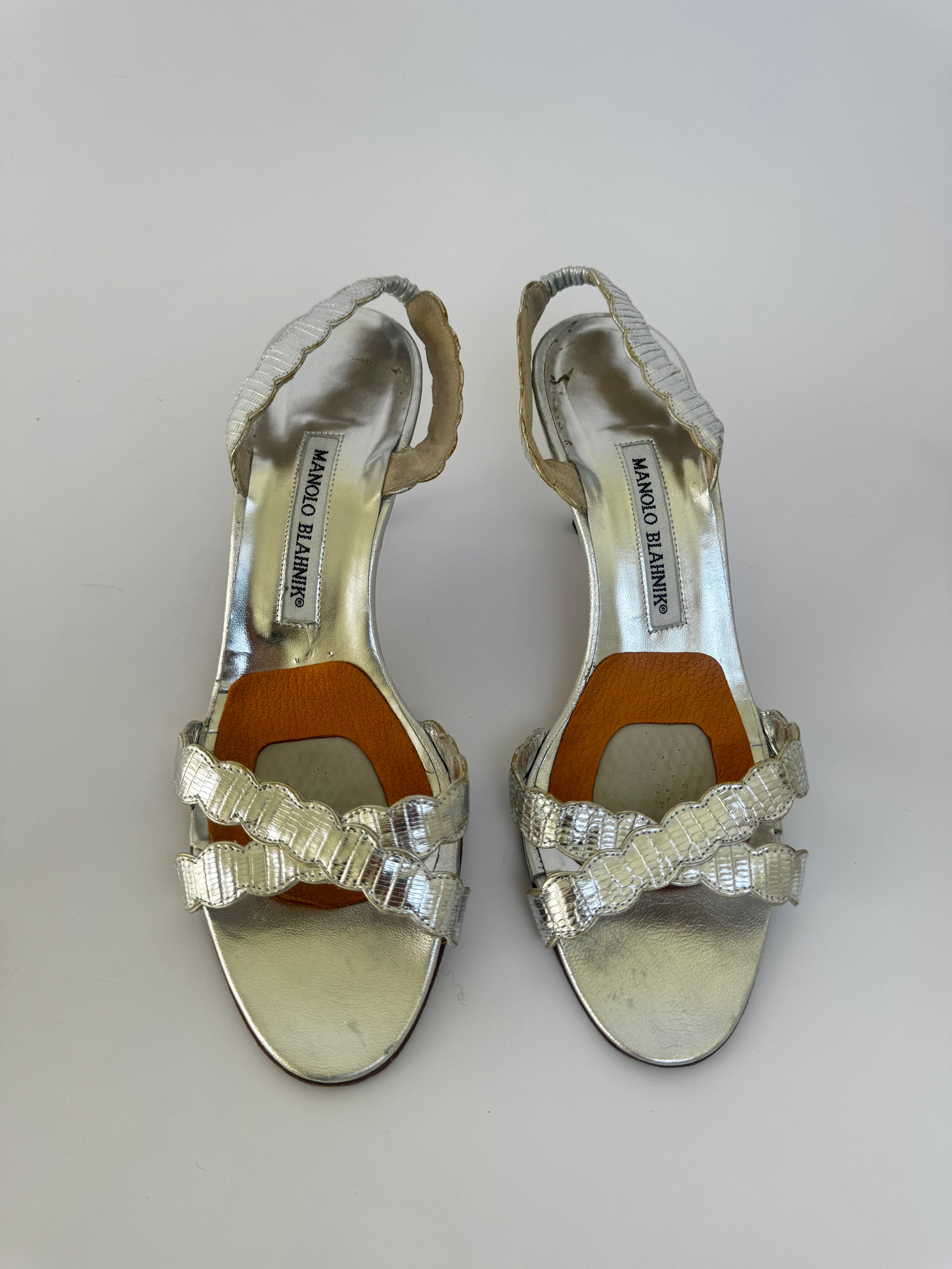 Manolo Blahnik Slingback Sandals - 38.5
