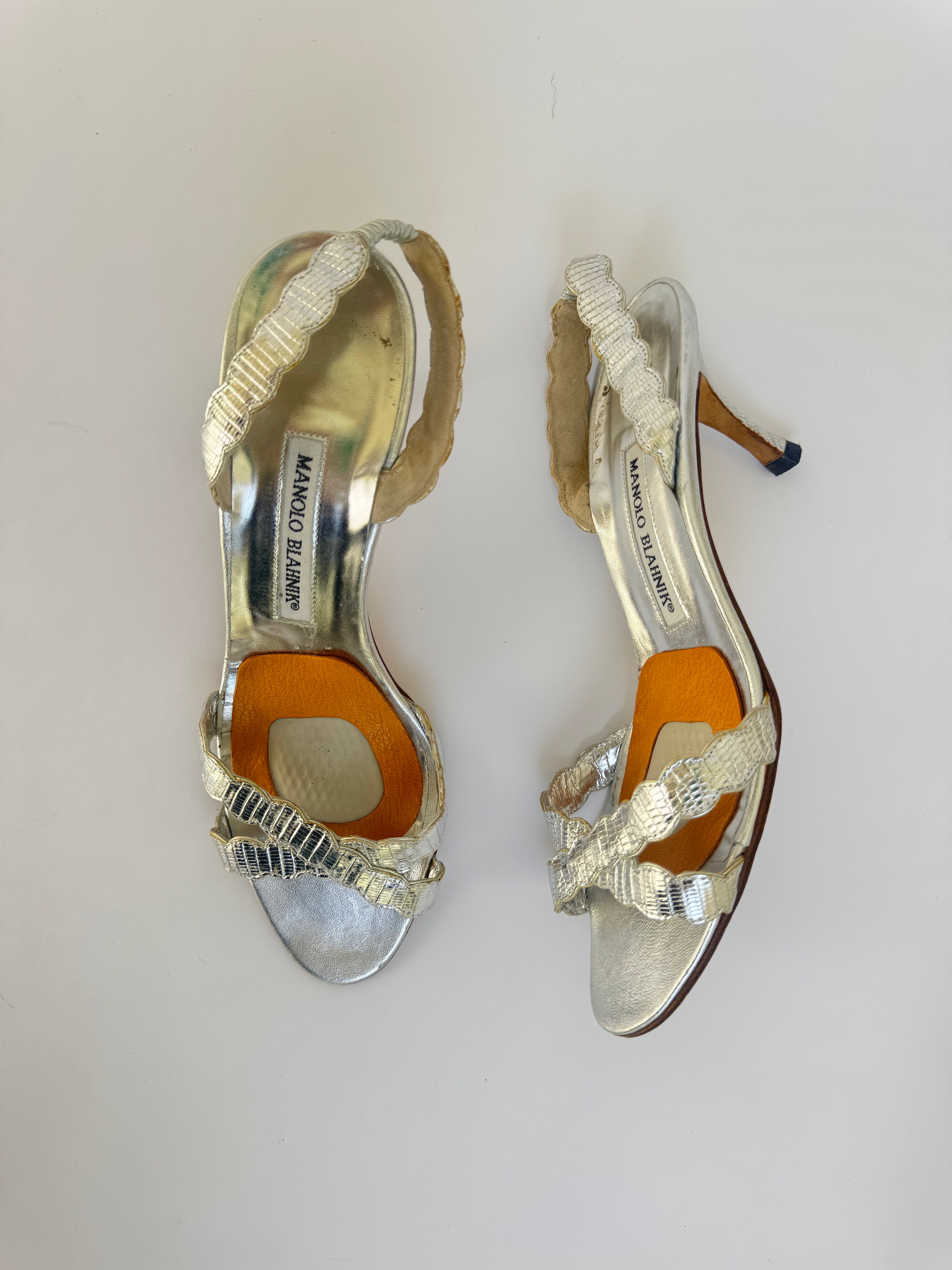 Manolo Blahnik Slingback Sandals - 38.5