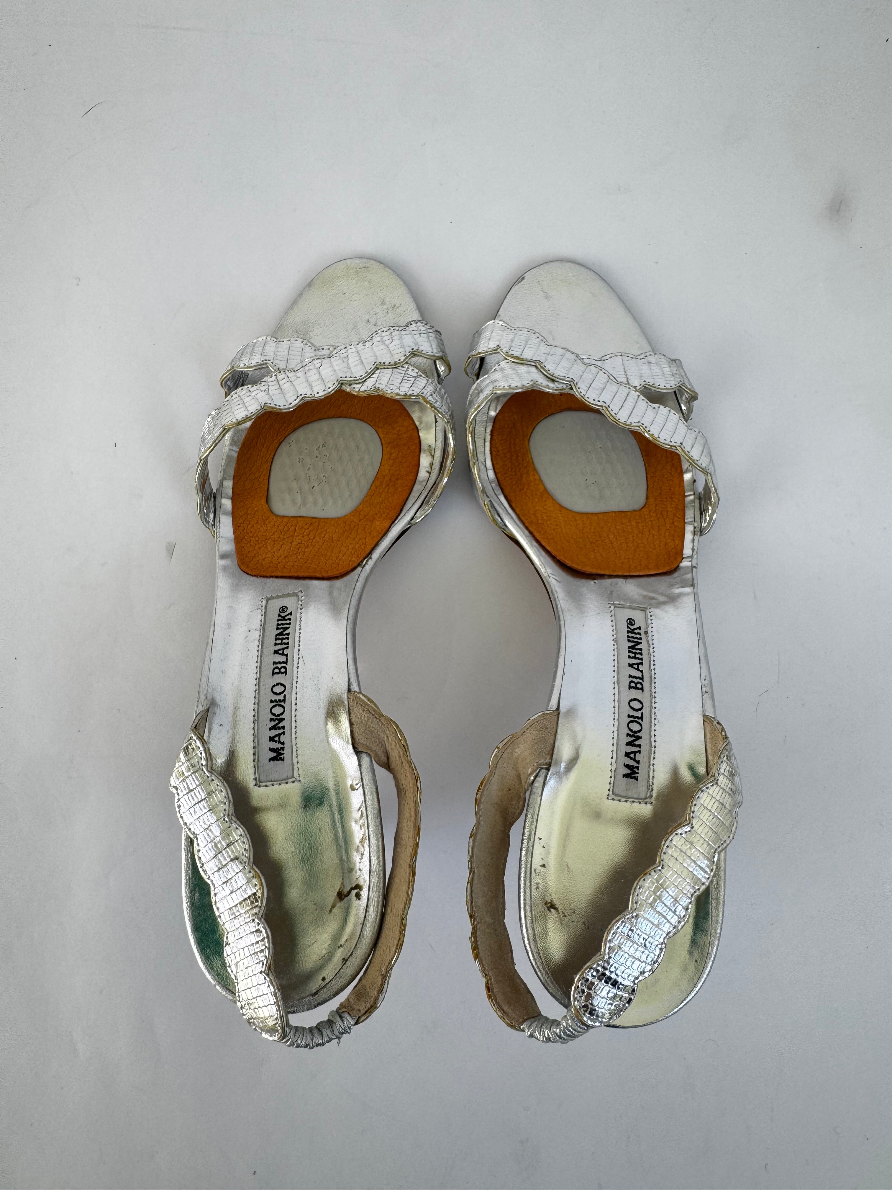 Manolo Blahnik Slingback Sandals - 38.5