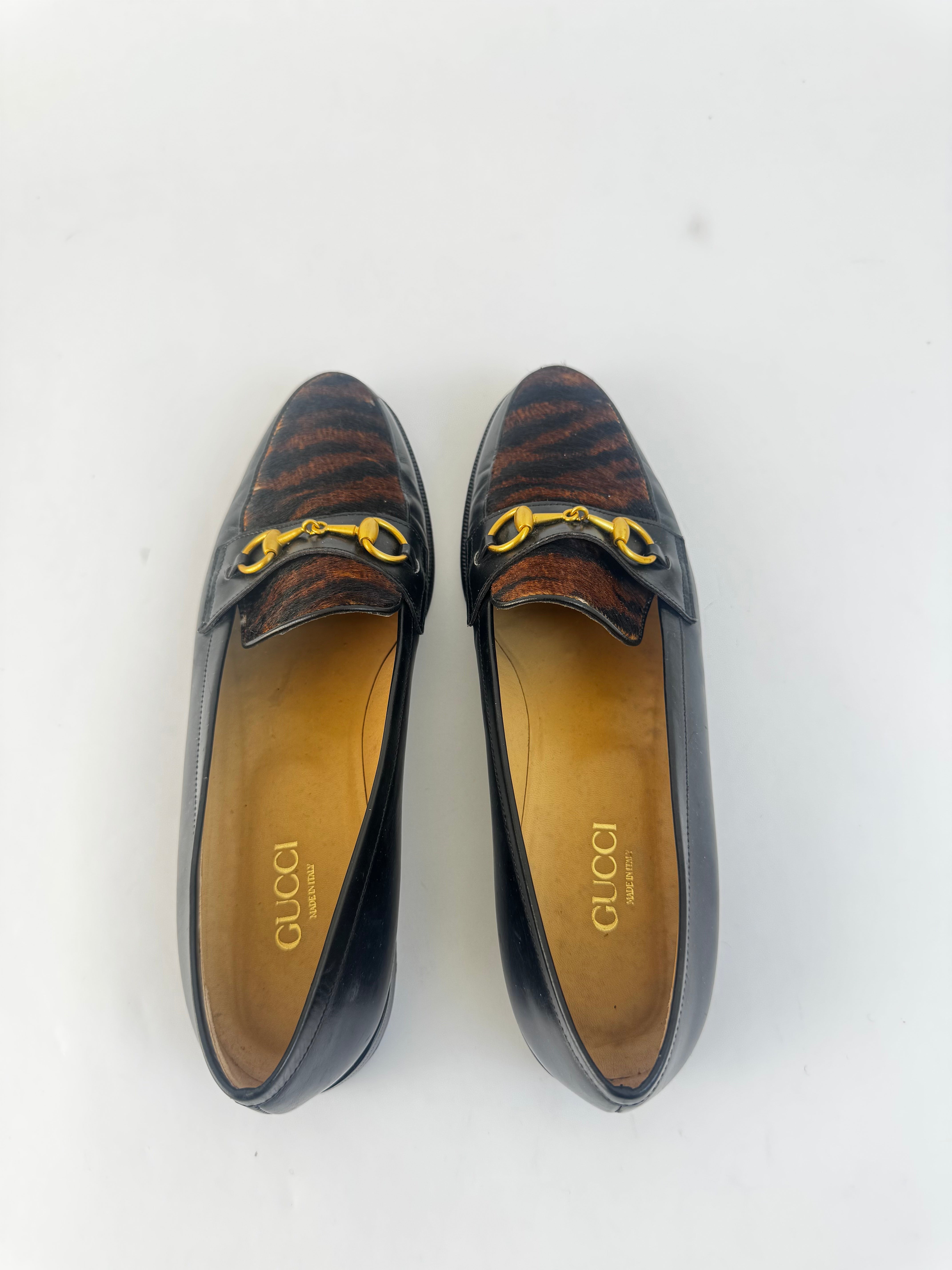 Gucci Vintage Pony Hair Loafers - 38