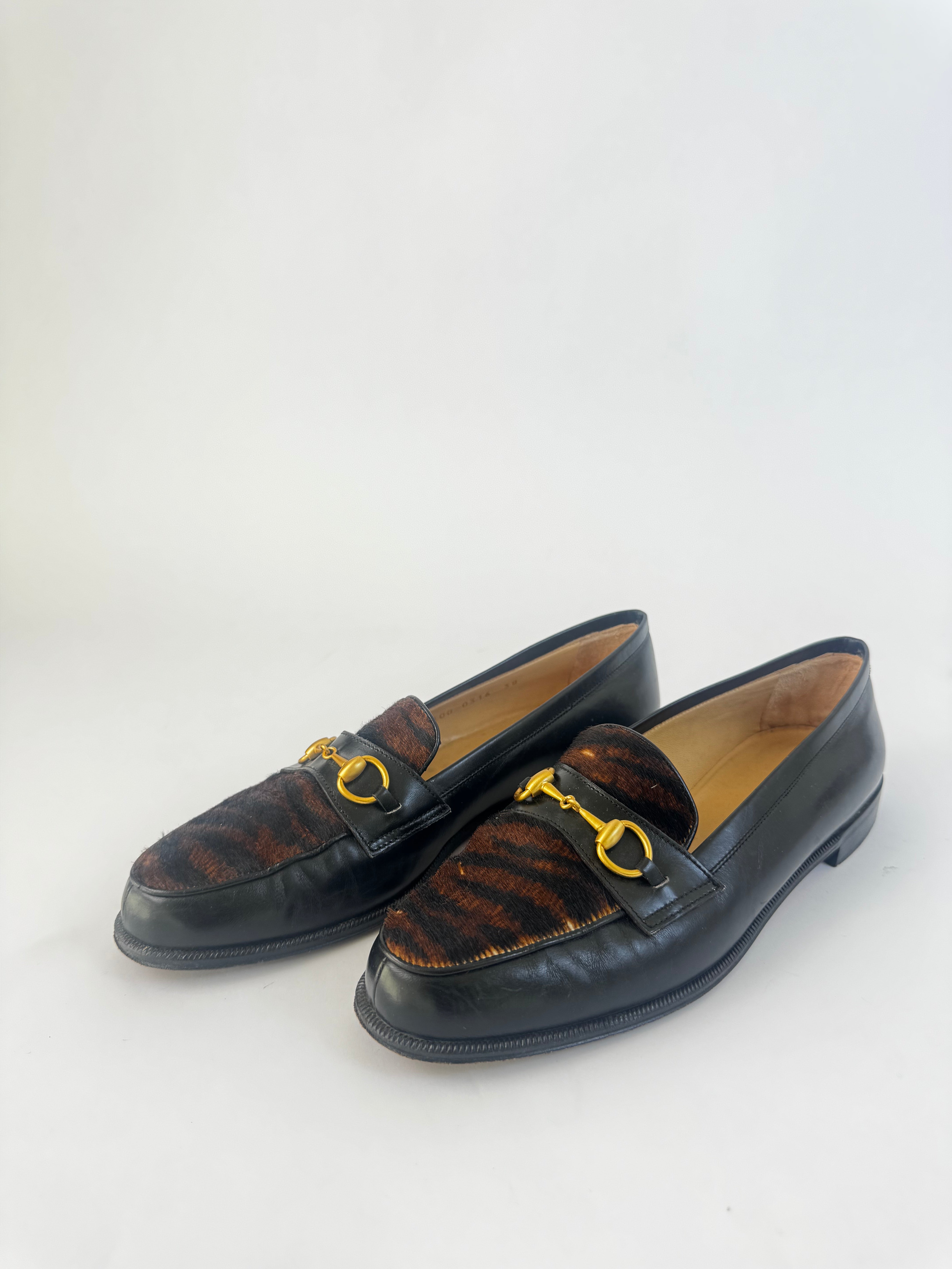 Gucci Vintage Pony Hair Loafers - 38