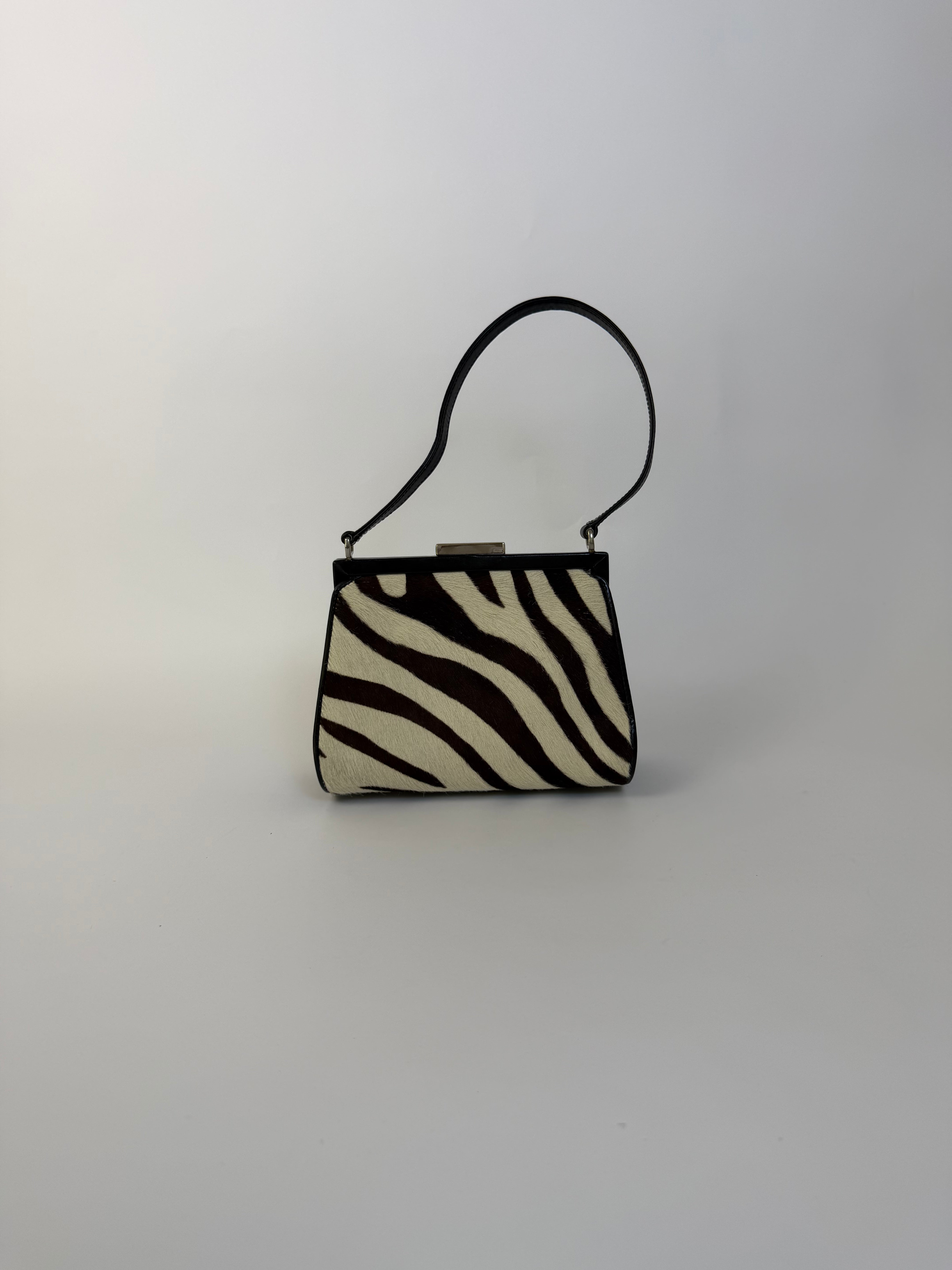 Gucci Vintage Zebra Handbag Rare