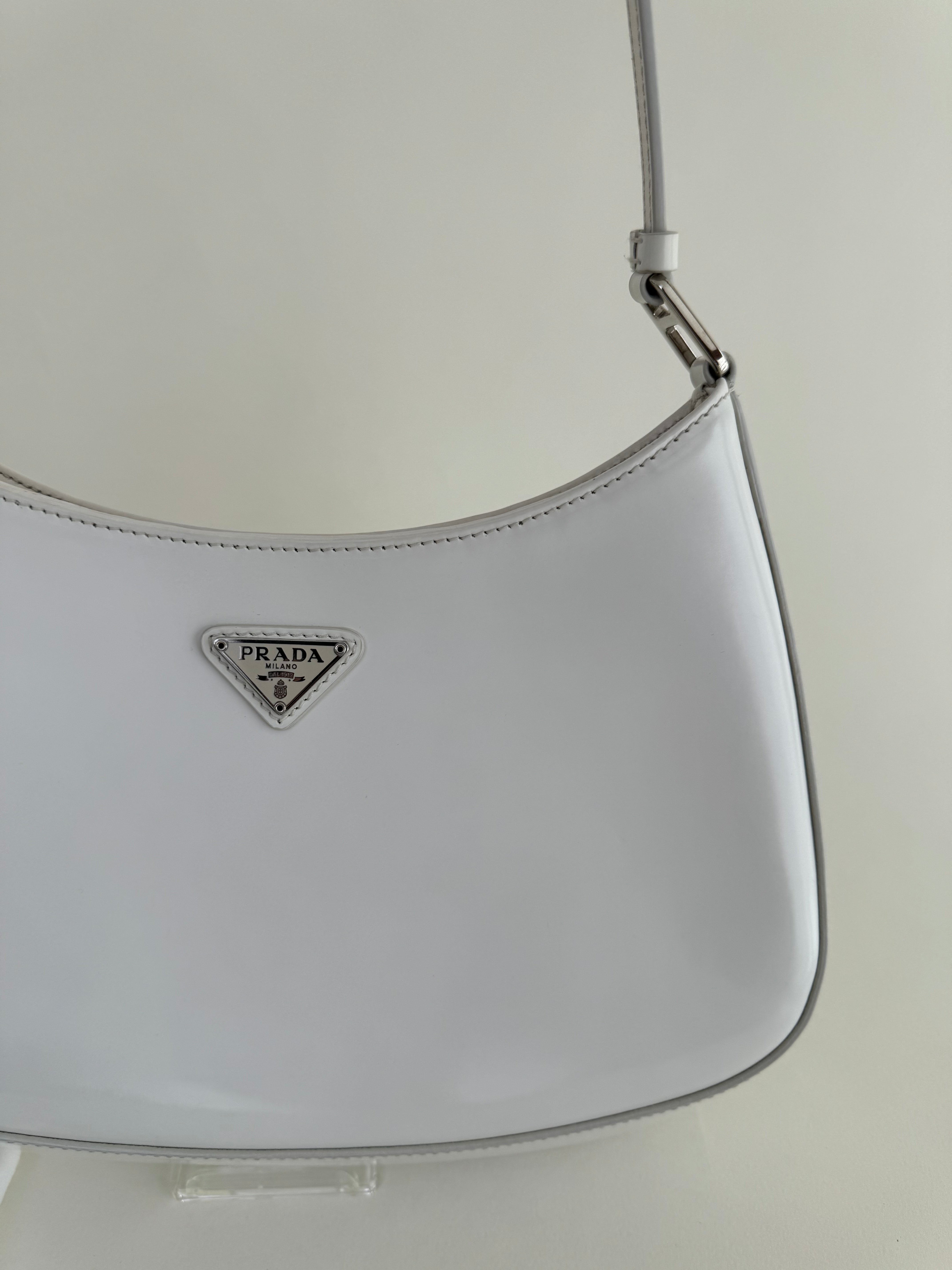 Prada Cleo Shoulder Bag White