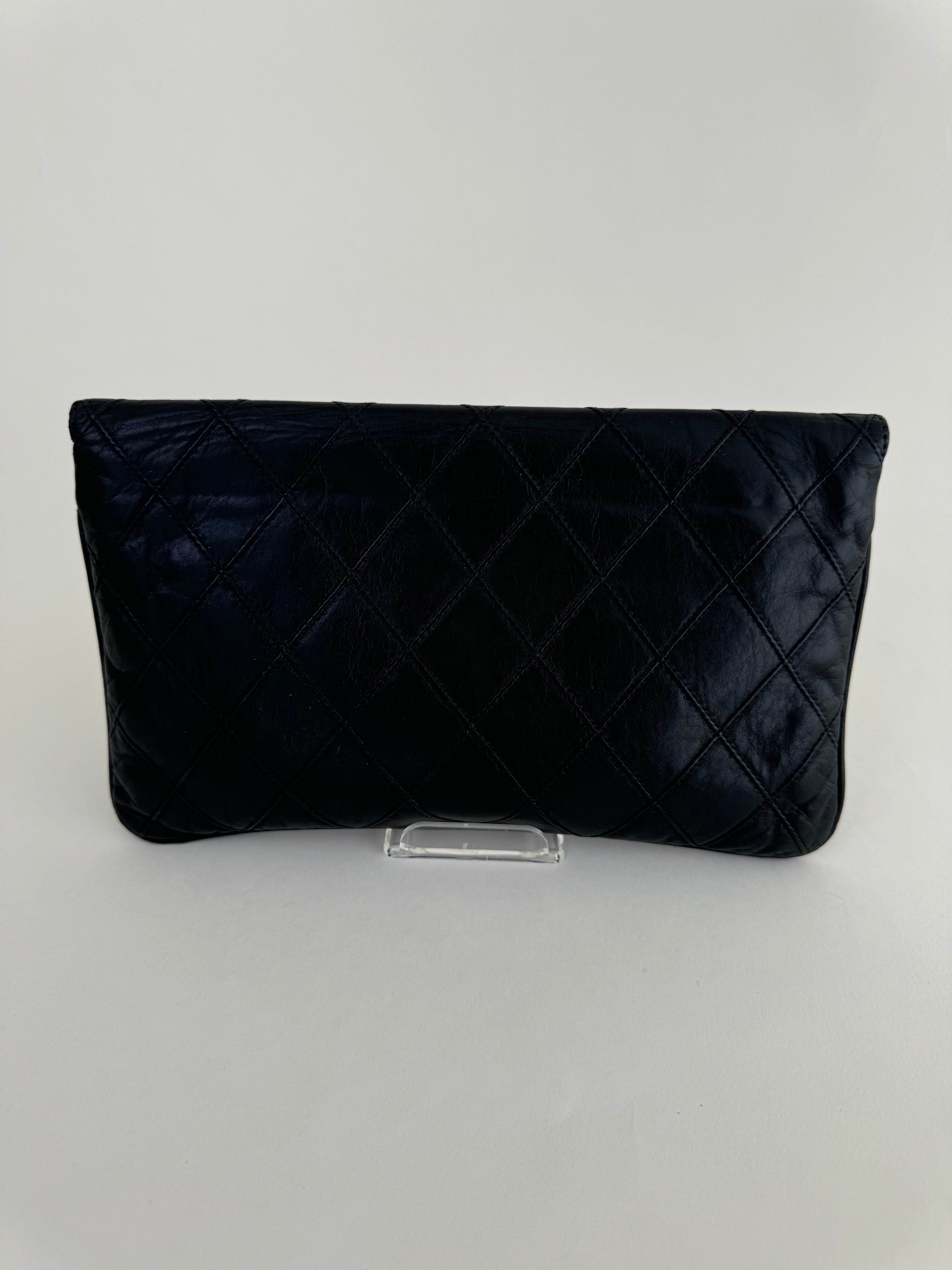 Chanel Lambskin Jumbo CC Clutch Rare