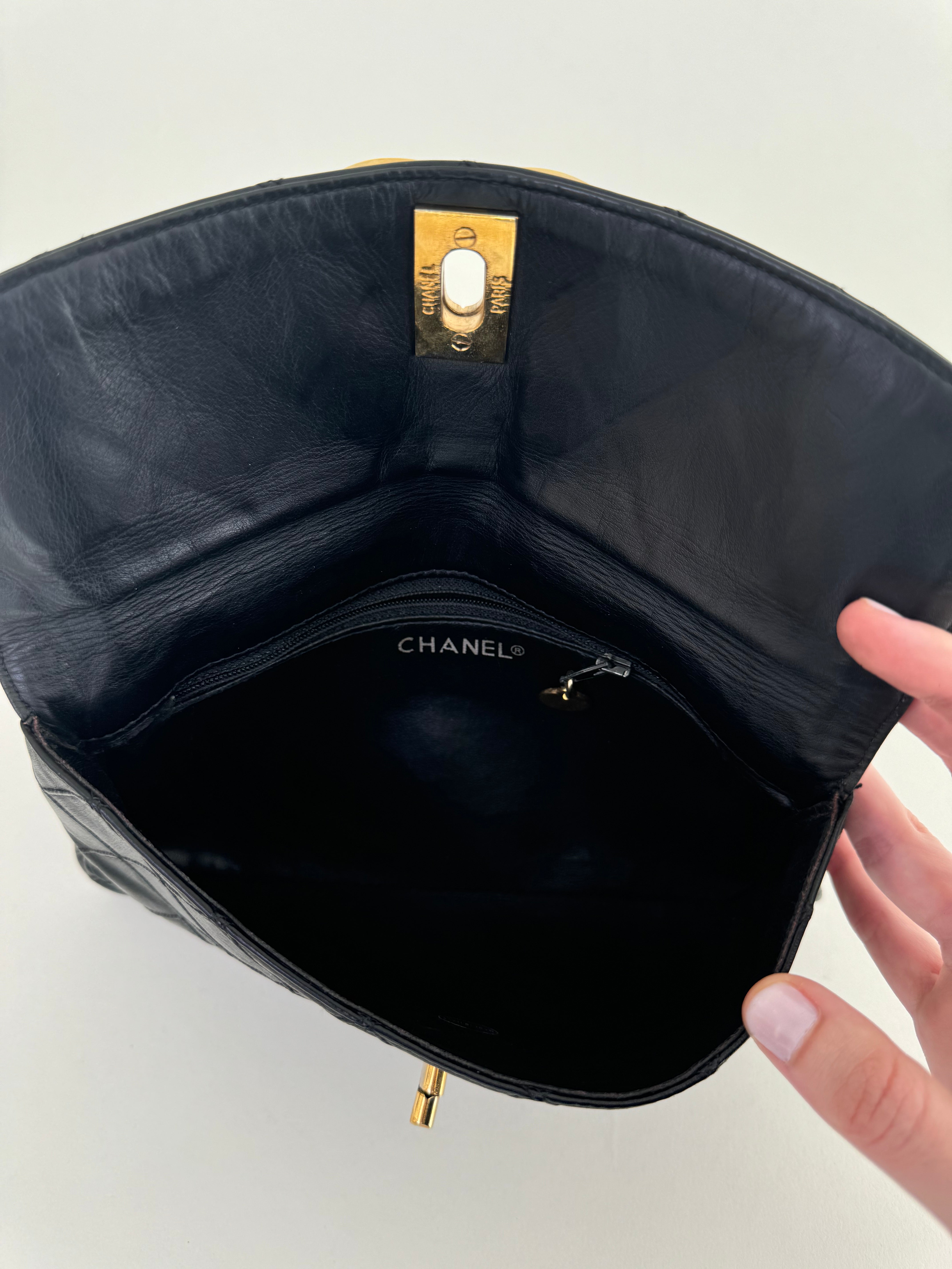 Chanel Lambskin Jumbo CC Clutch Rare