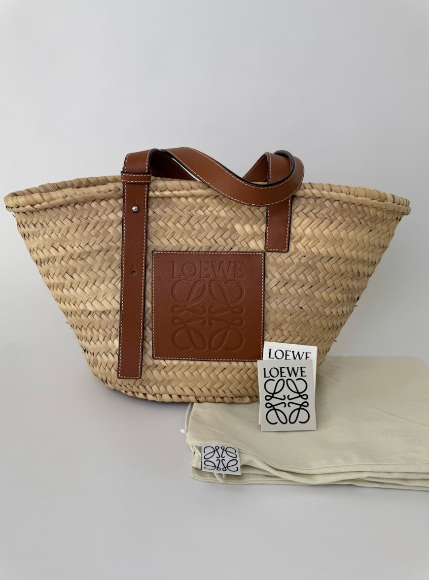 Loewe Raffia Basket Large