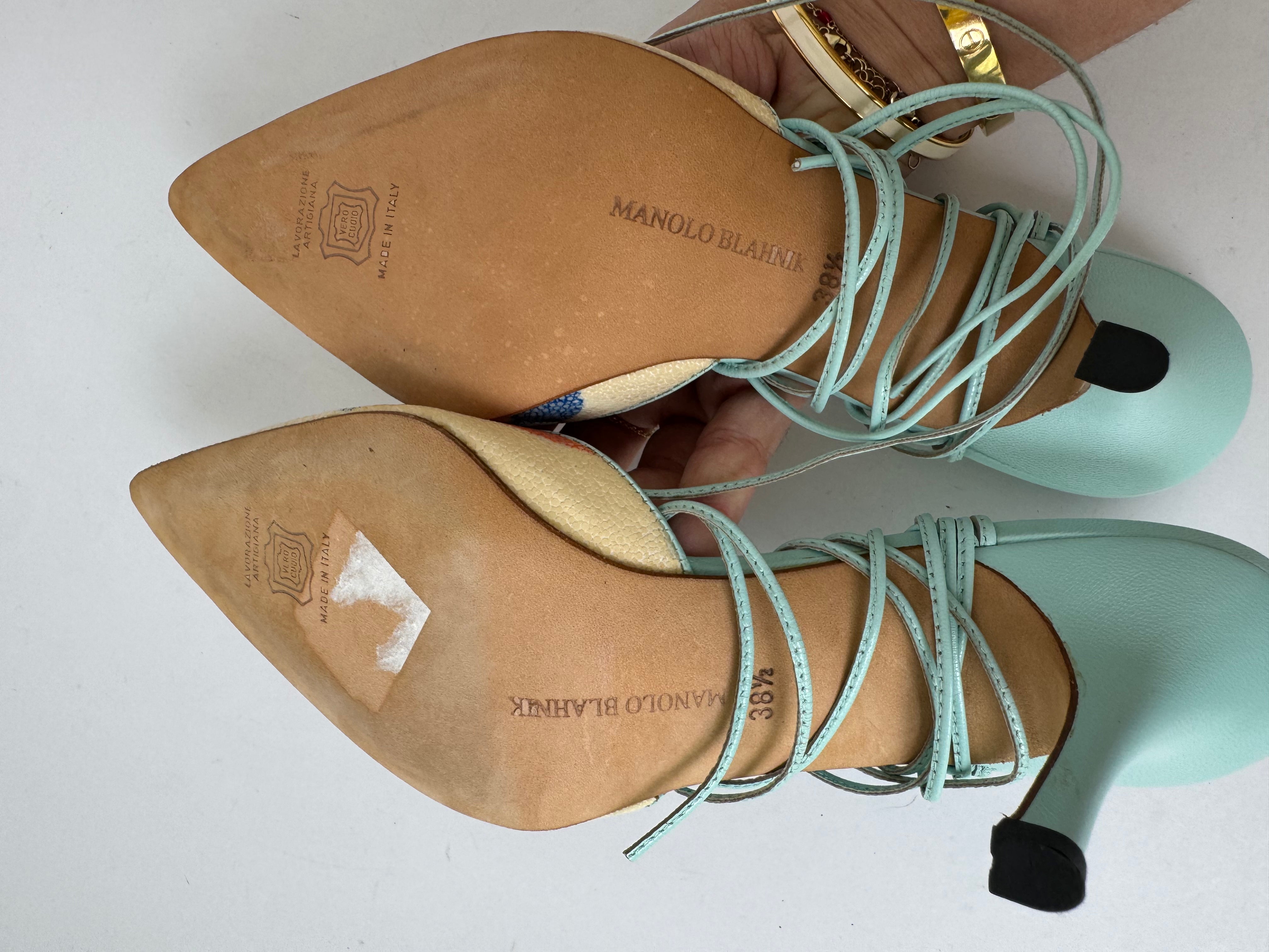 Manolo Blahnik Vintage Slingback Pumps 38.5