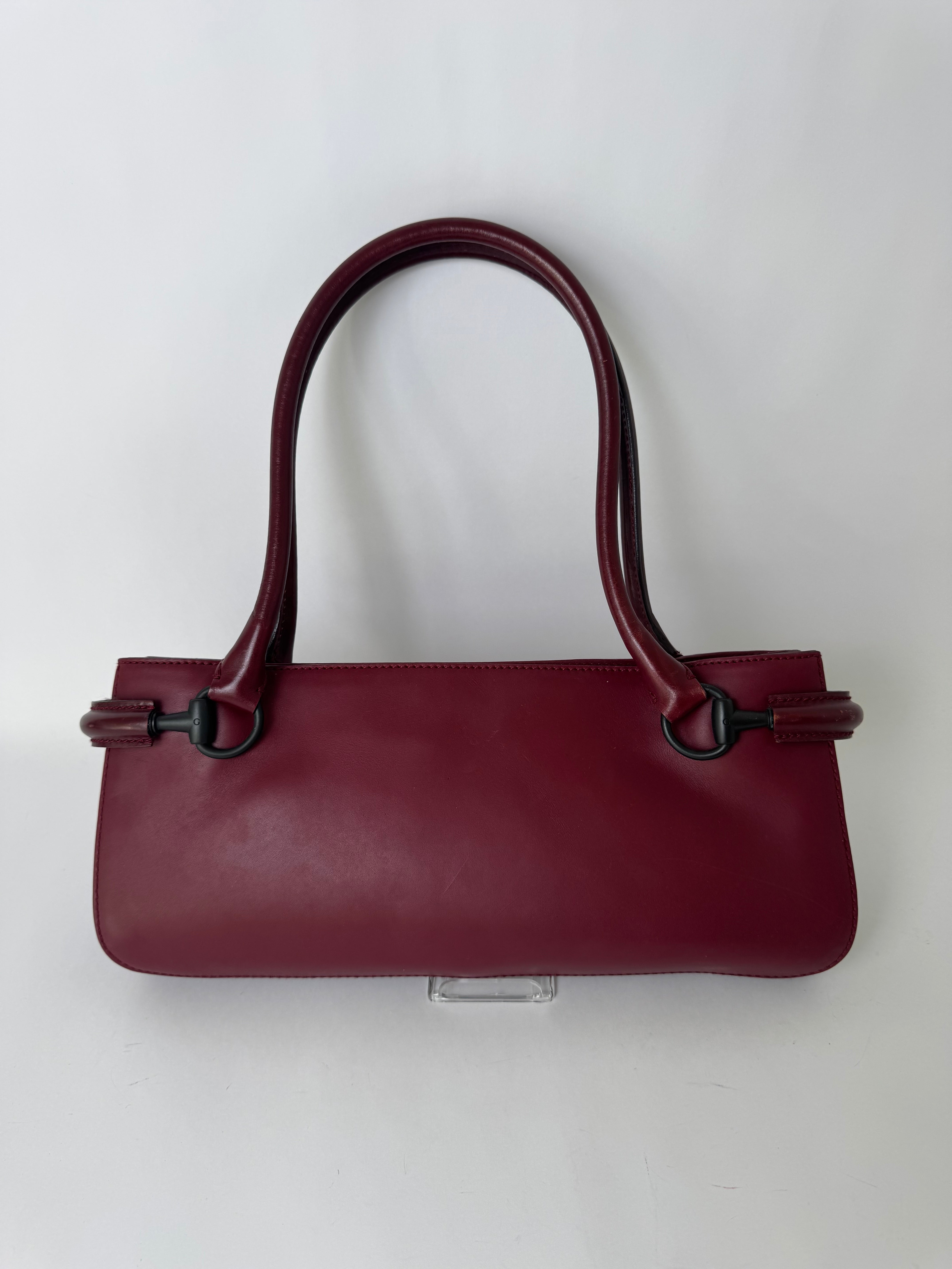 Gucci Vintage Horsebit Bag Burgundy
