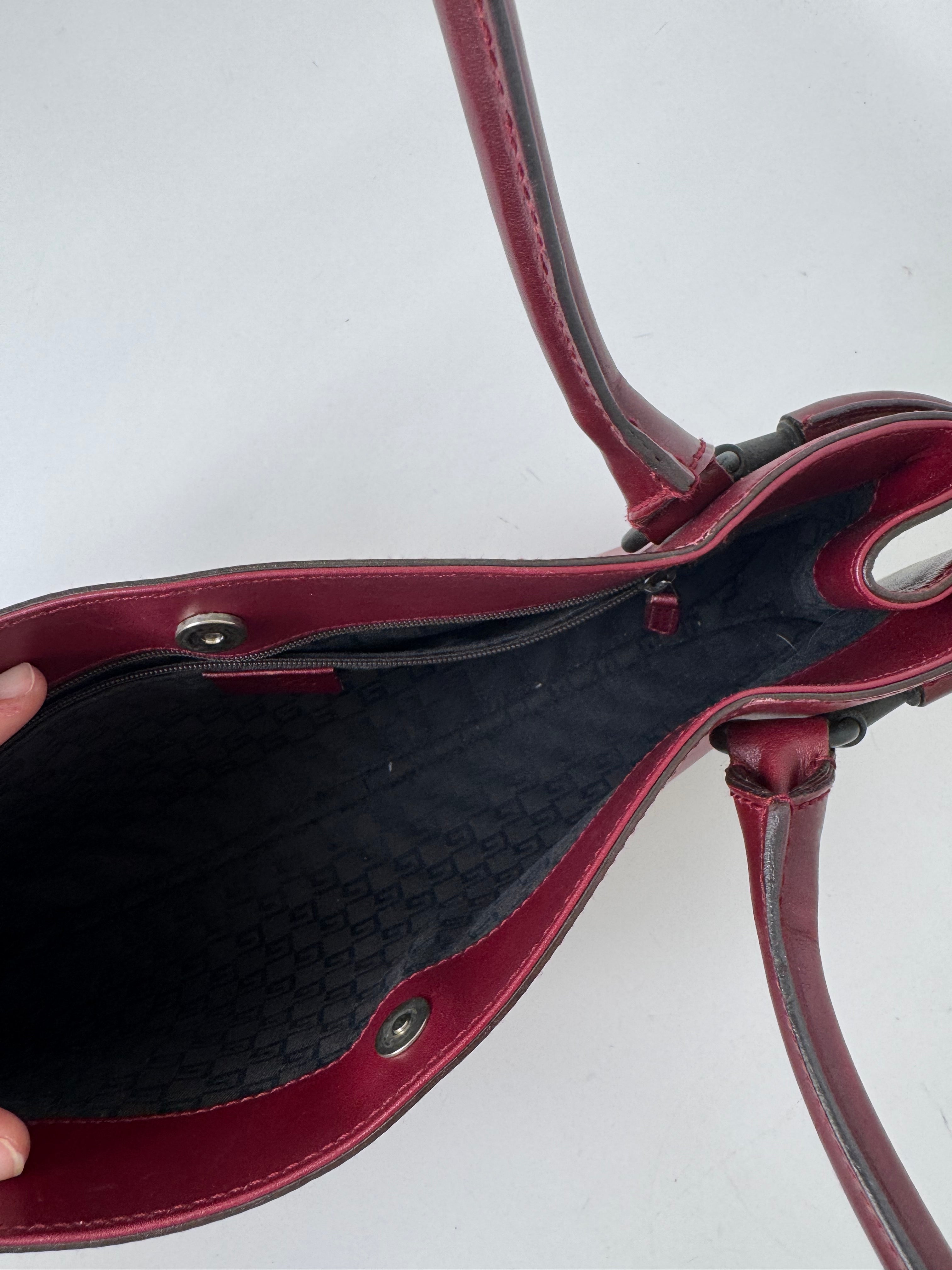 Gucci Vintage Horsebit Bag Burgundy