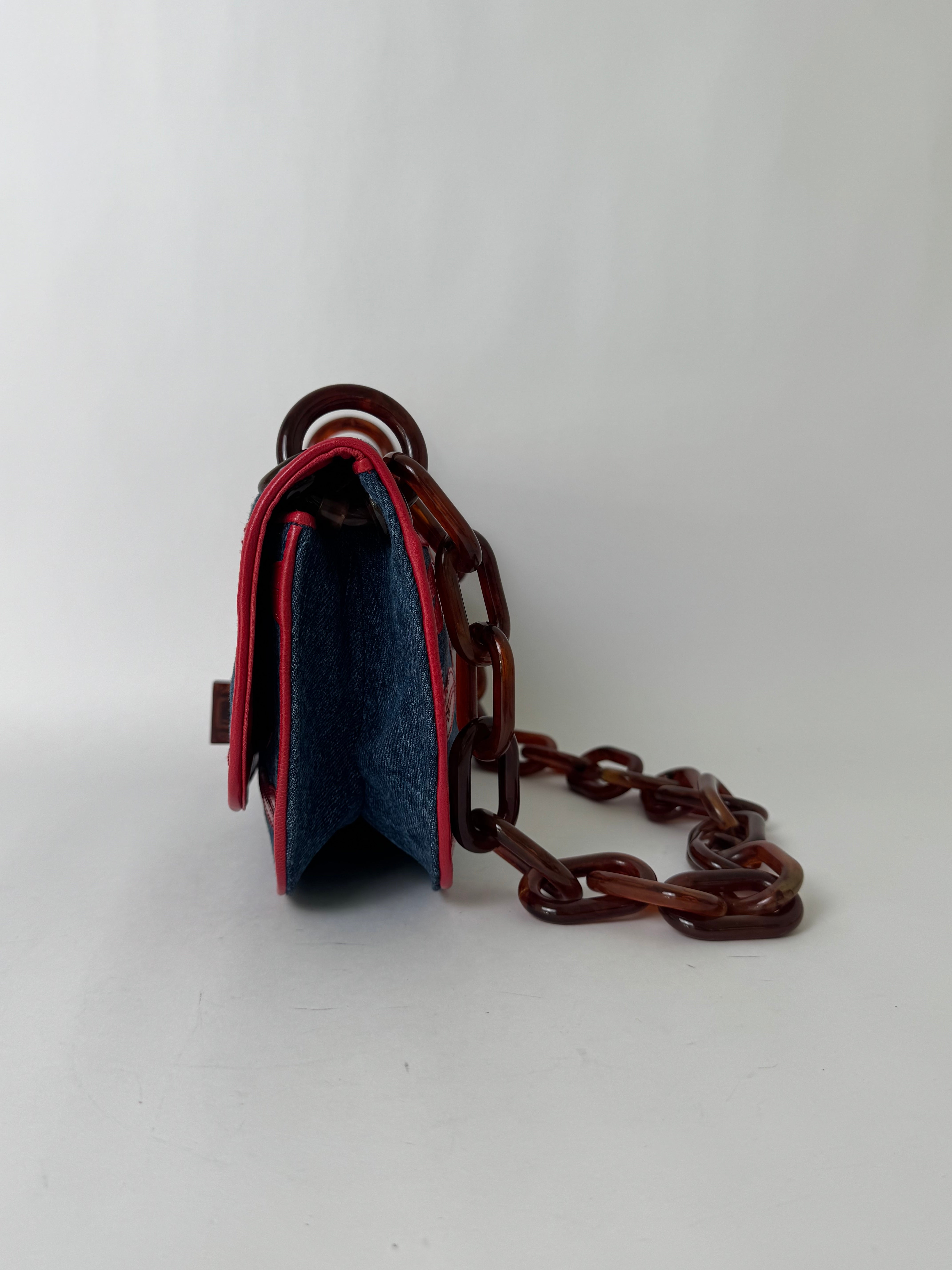 Prada Denim Lips Handbag