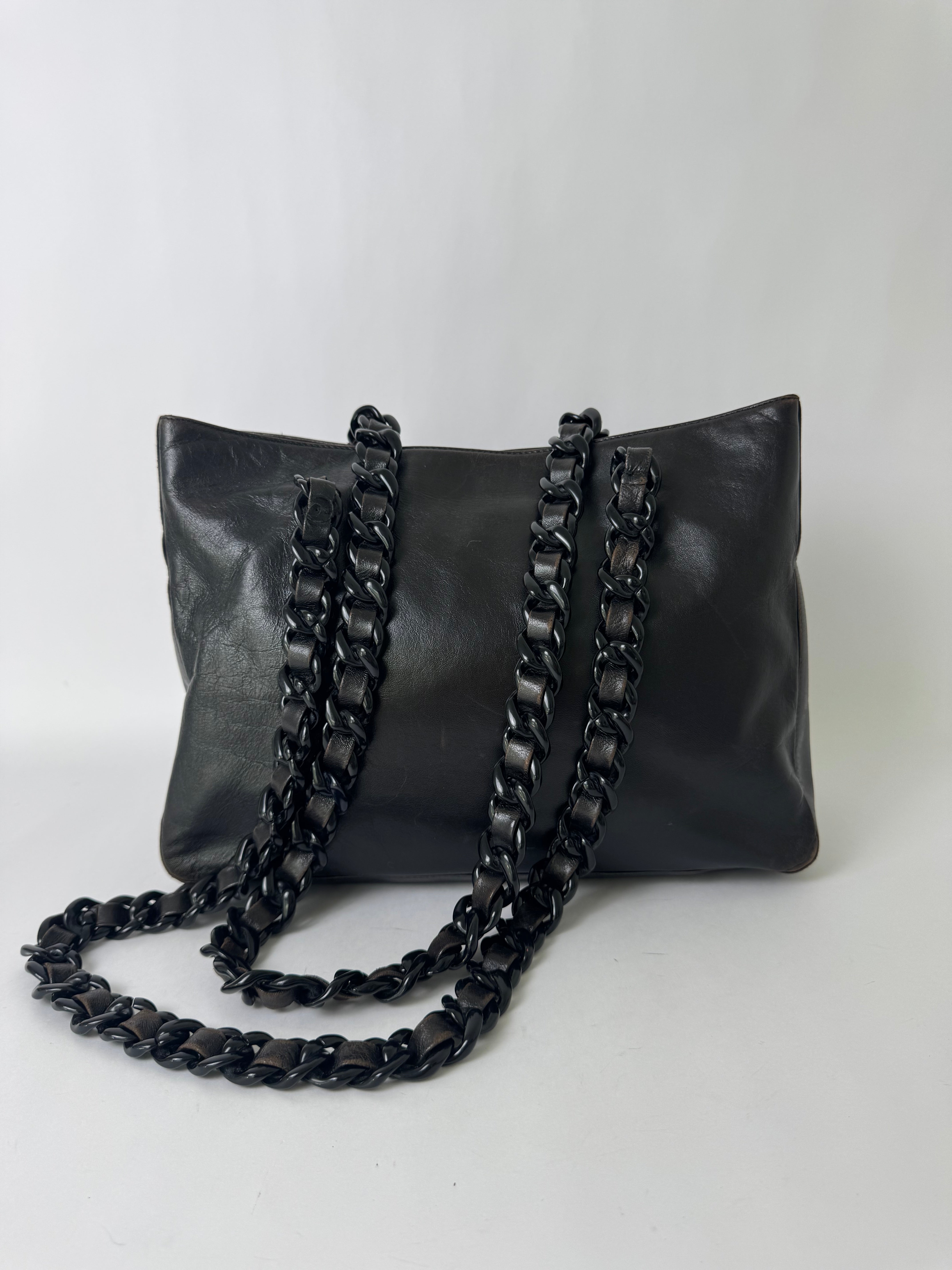 Prada Black Leather Shoulder Bag