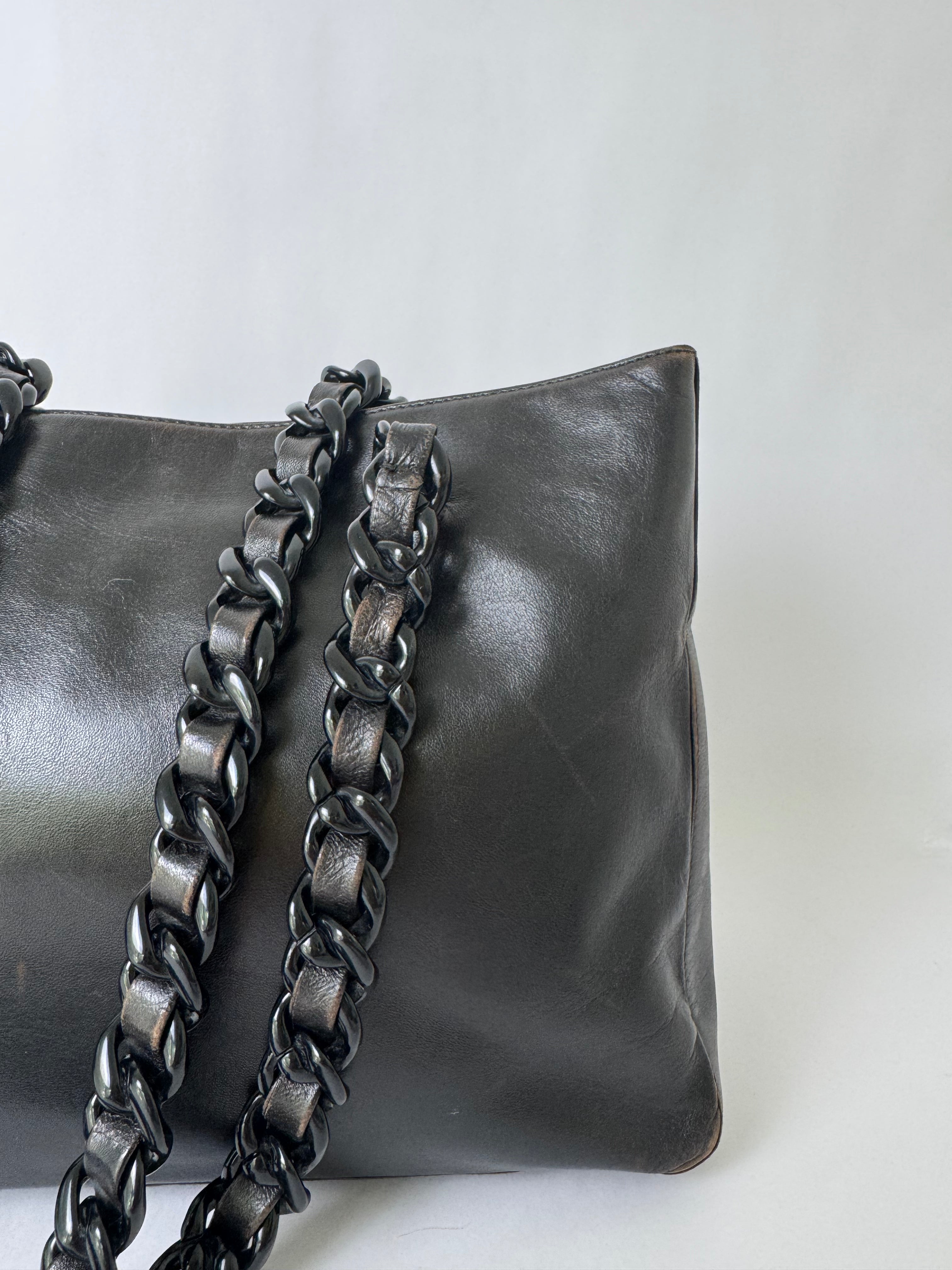 Prada Black Leather Shoulder Bag