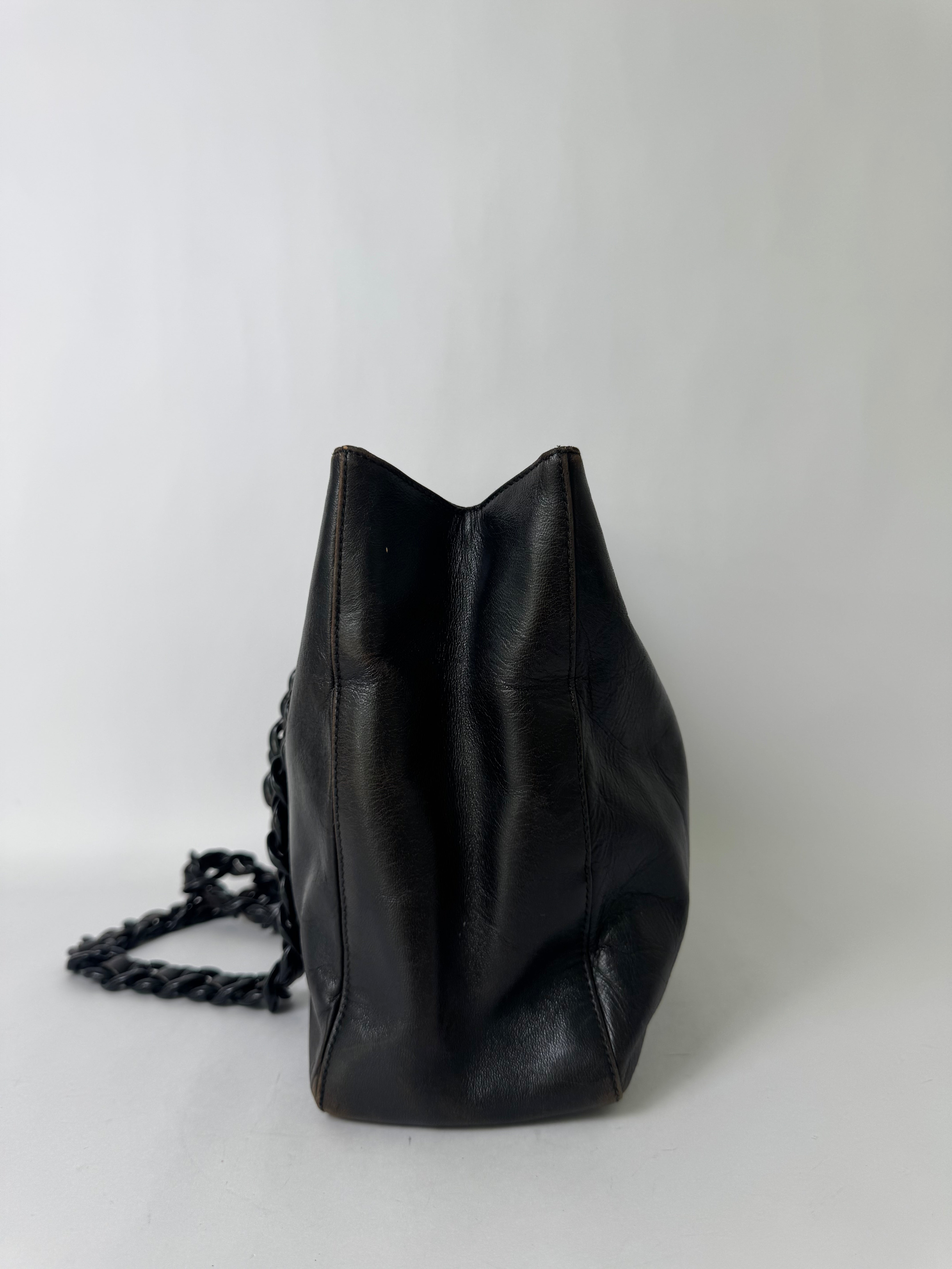 Prada Black Leather Shoulder Bag