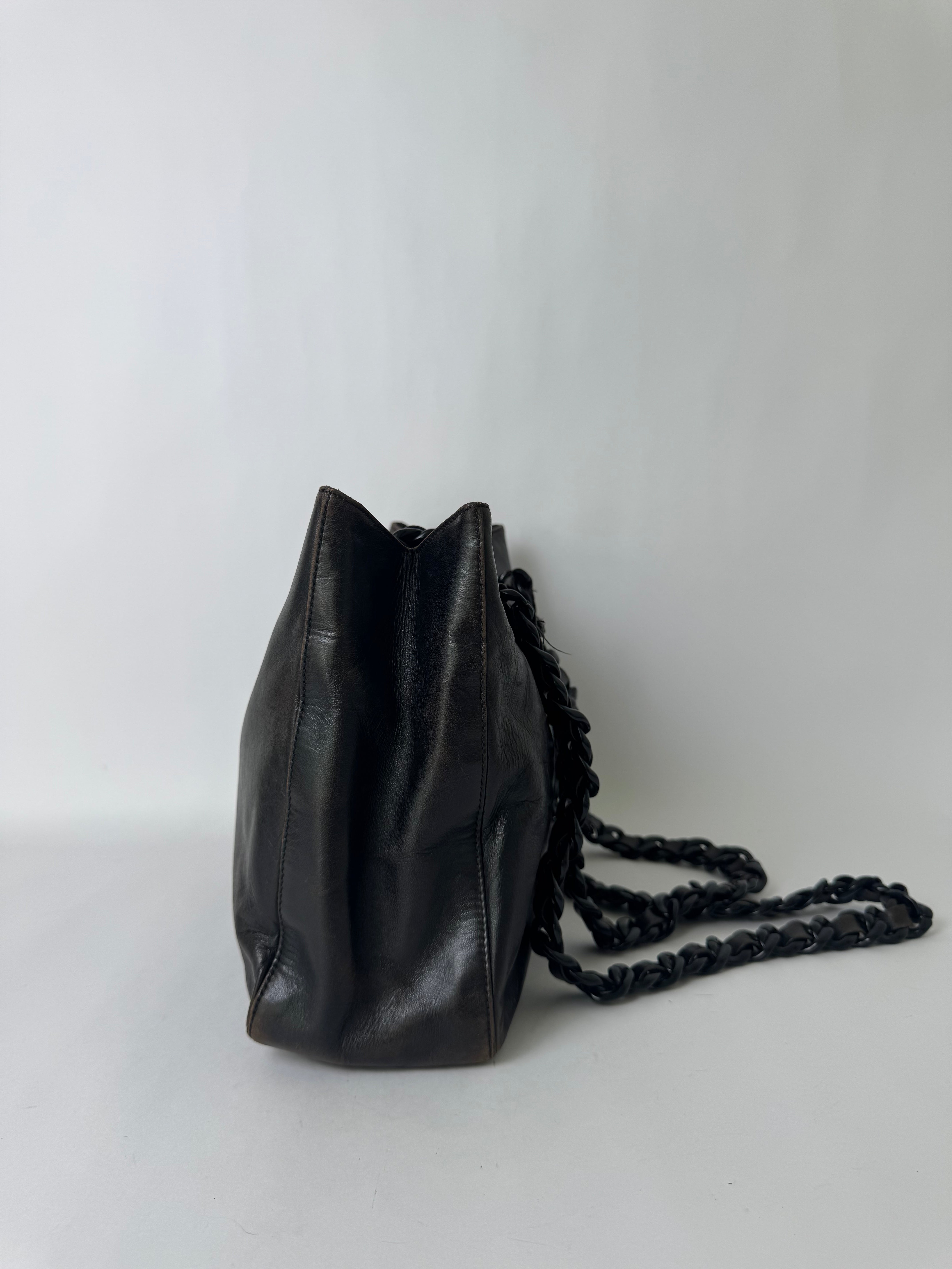Prada Black Leather Shoulder Bag