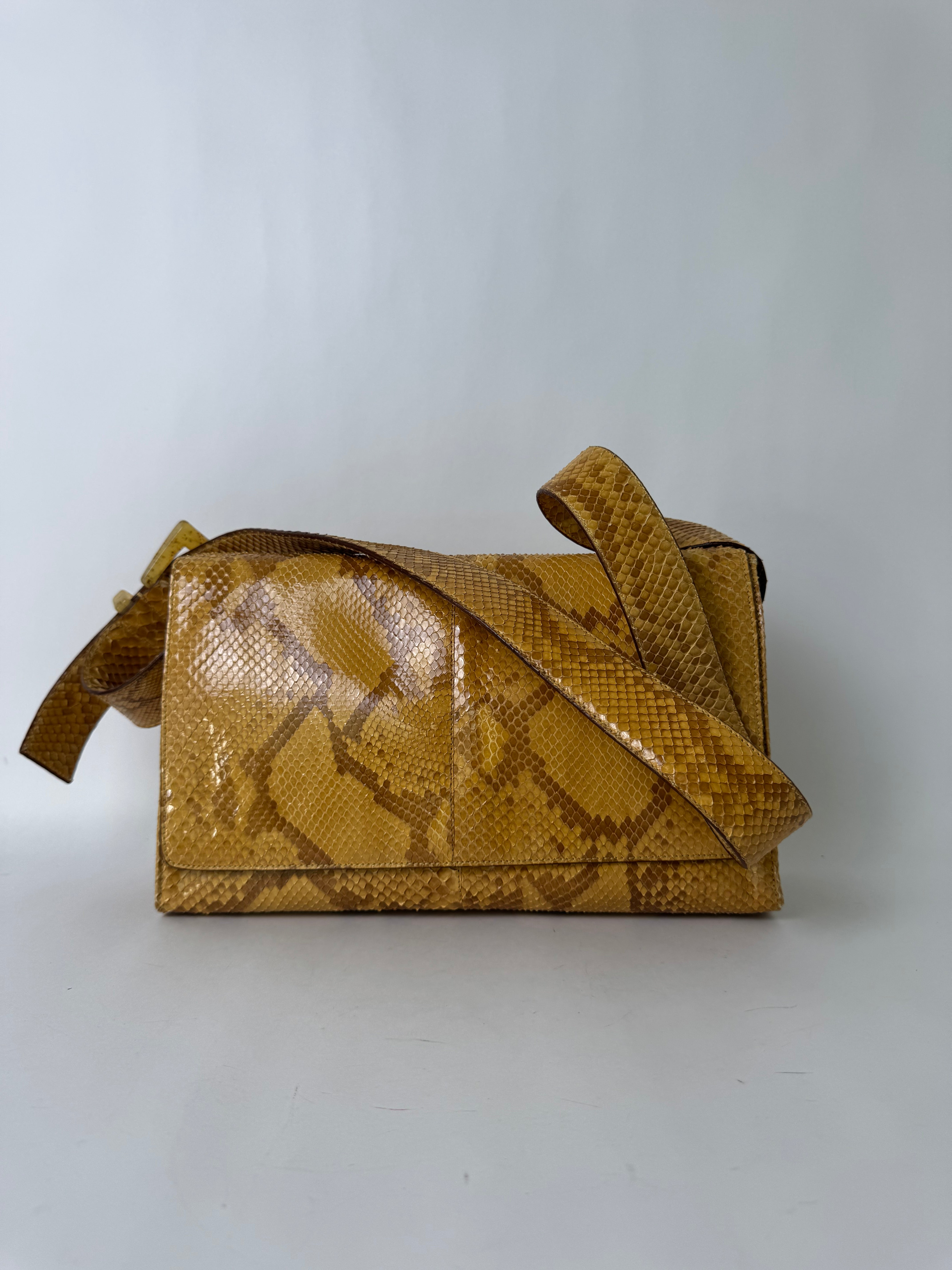 Prada Python Lizard Shoulder Bag Rare