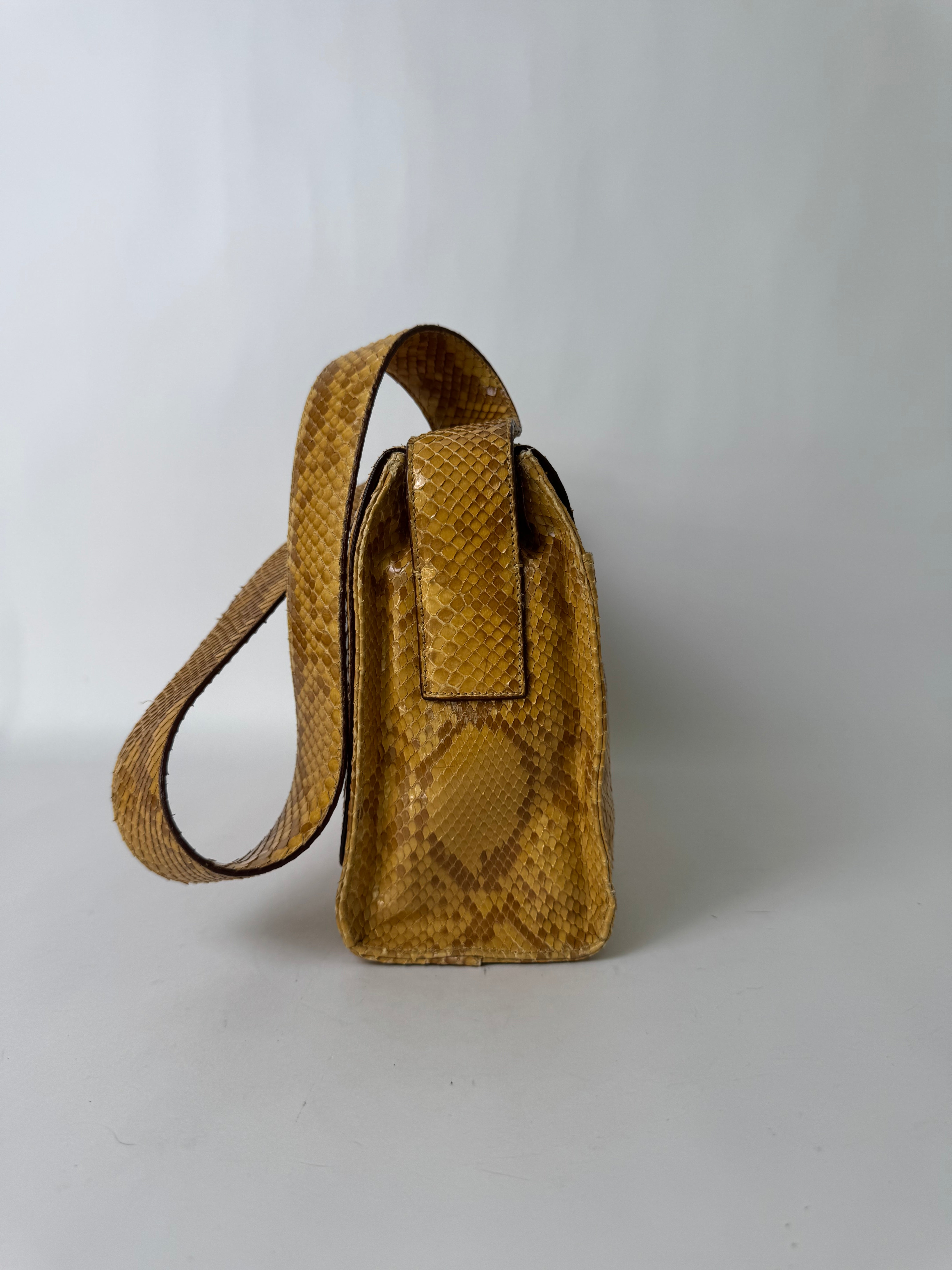 Prada Python Lizard Shoulder Bag Rare