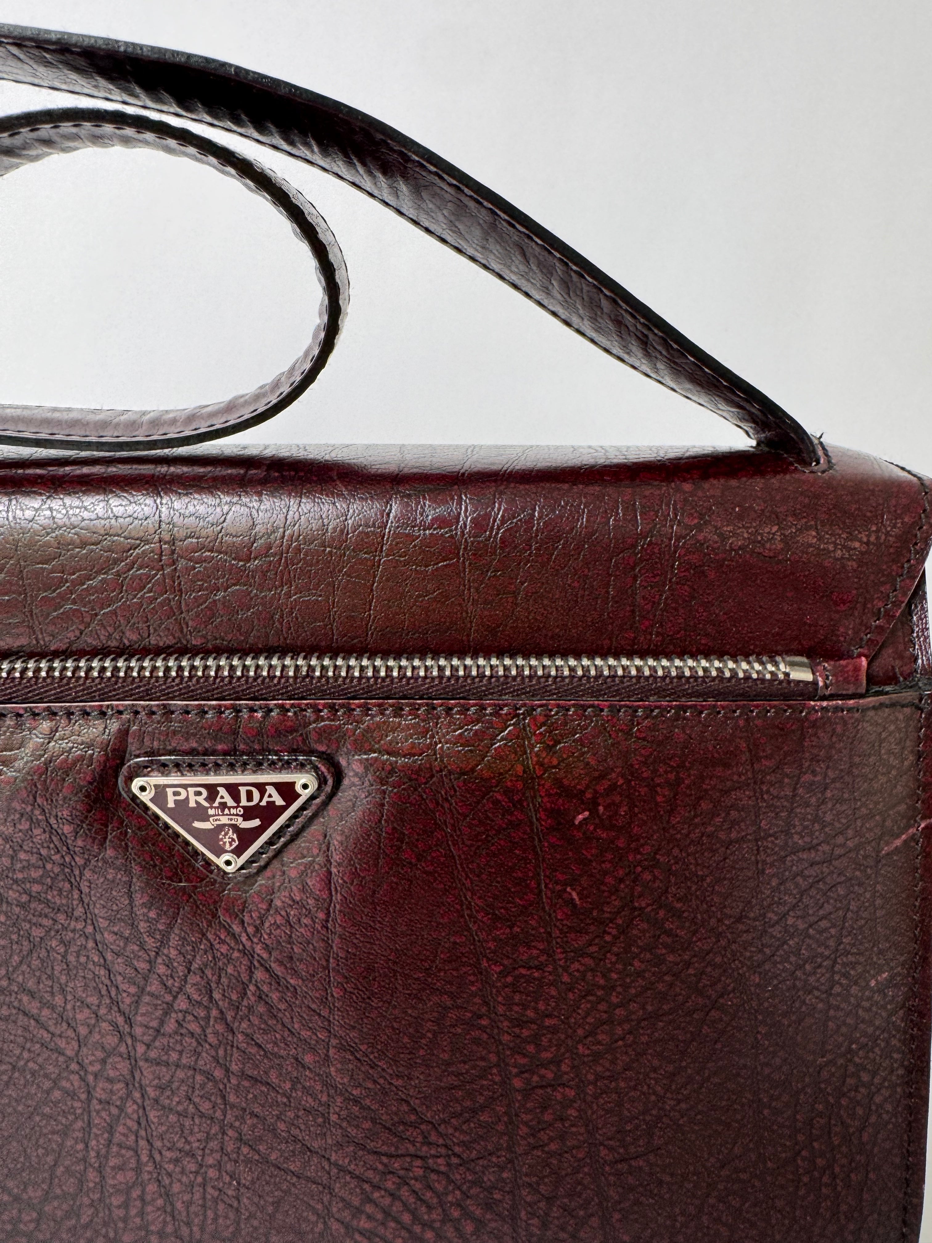 Prada Vintage Leather Shoulder Bag
