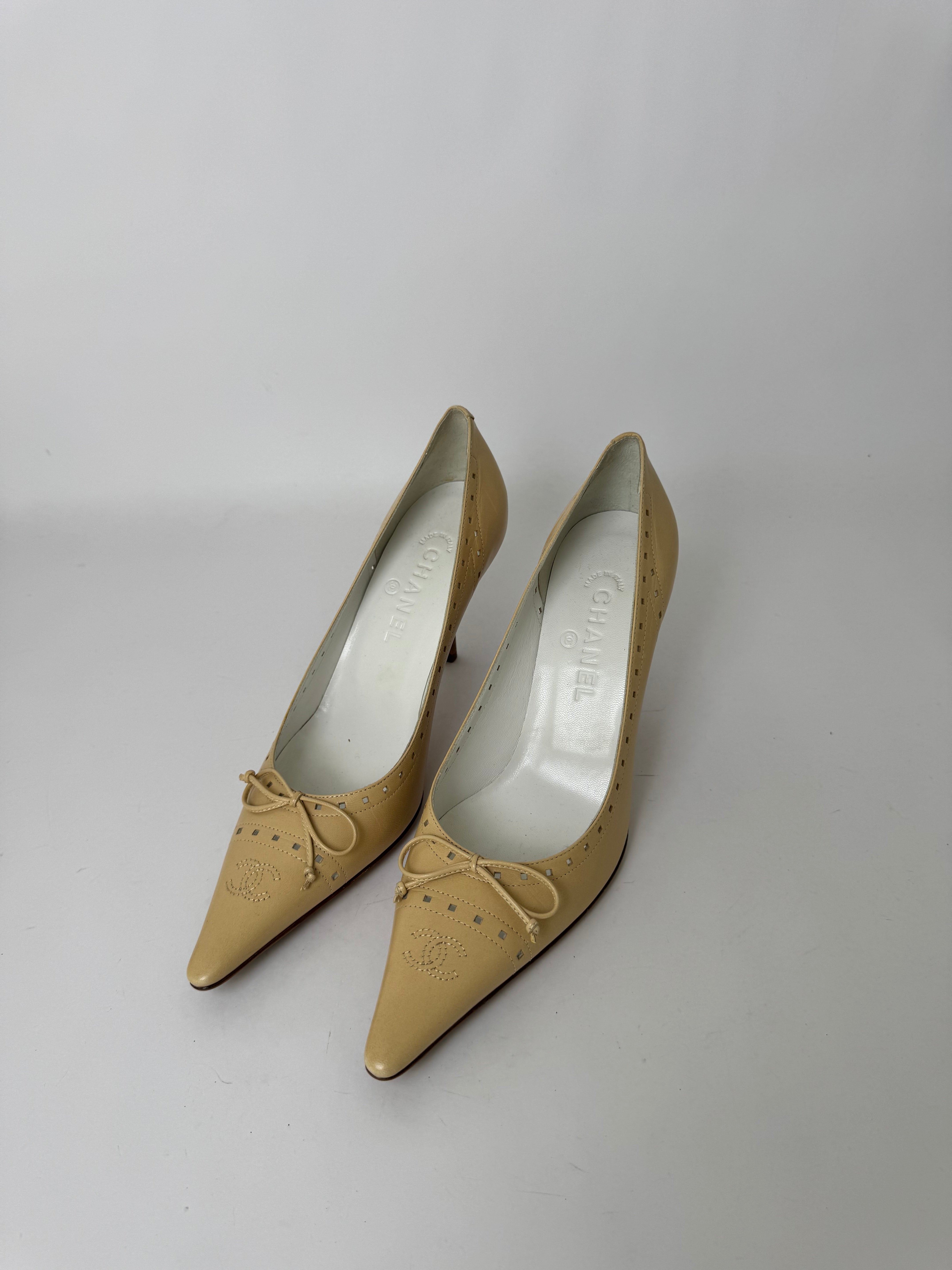 Chanel Slingback Pumps 39.5 New