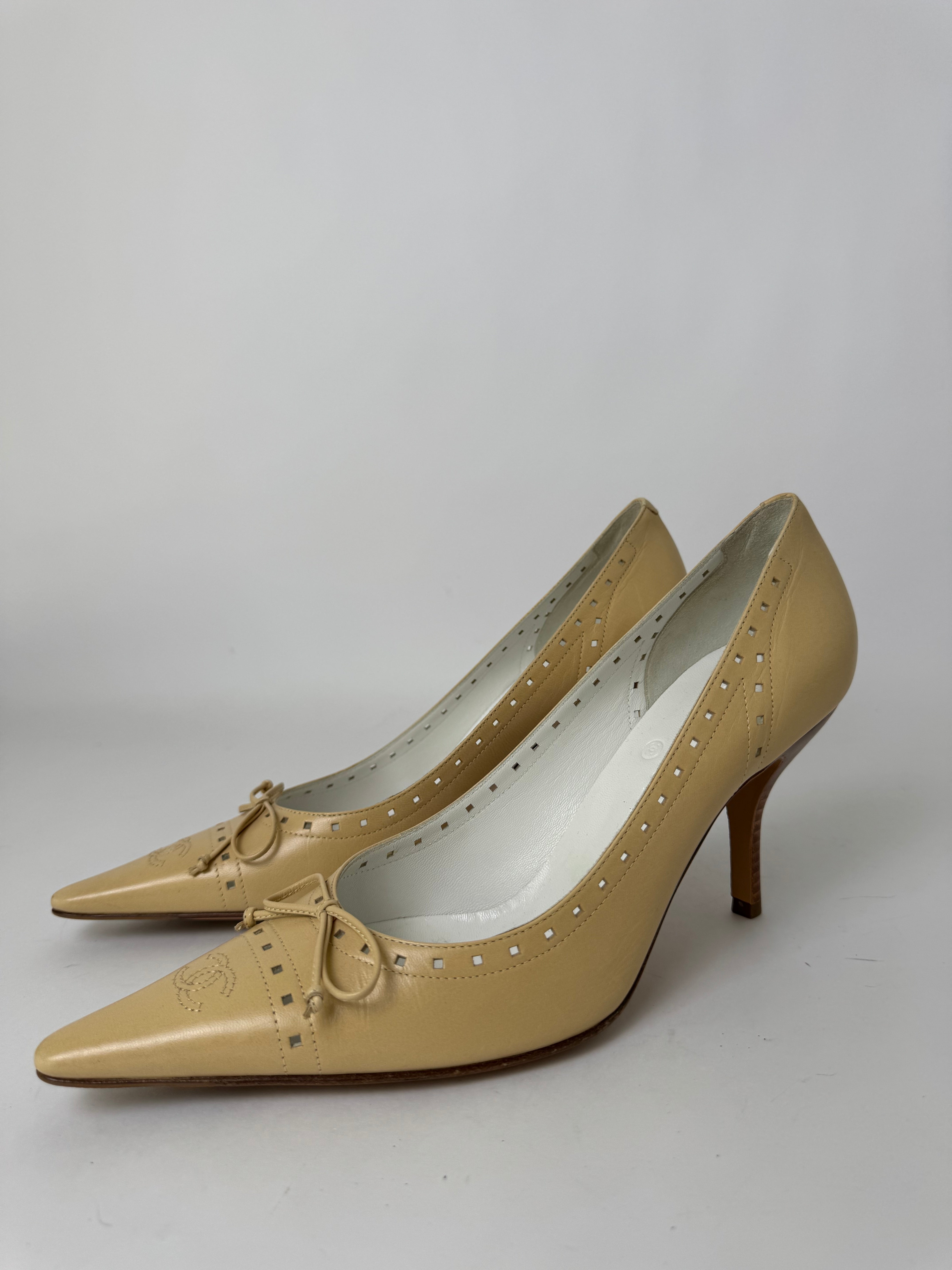Chanel Slingback Pumps 39.5 New