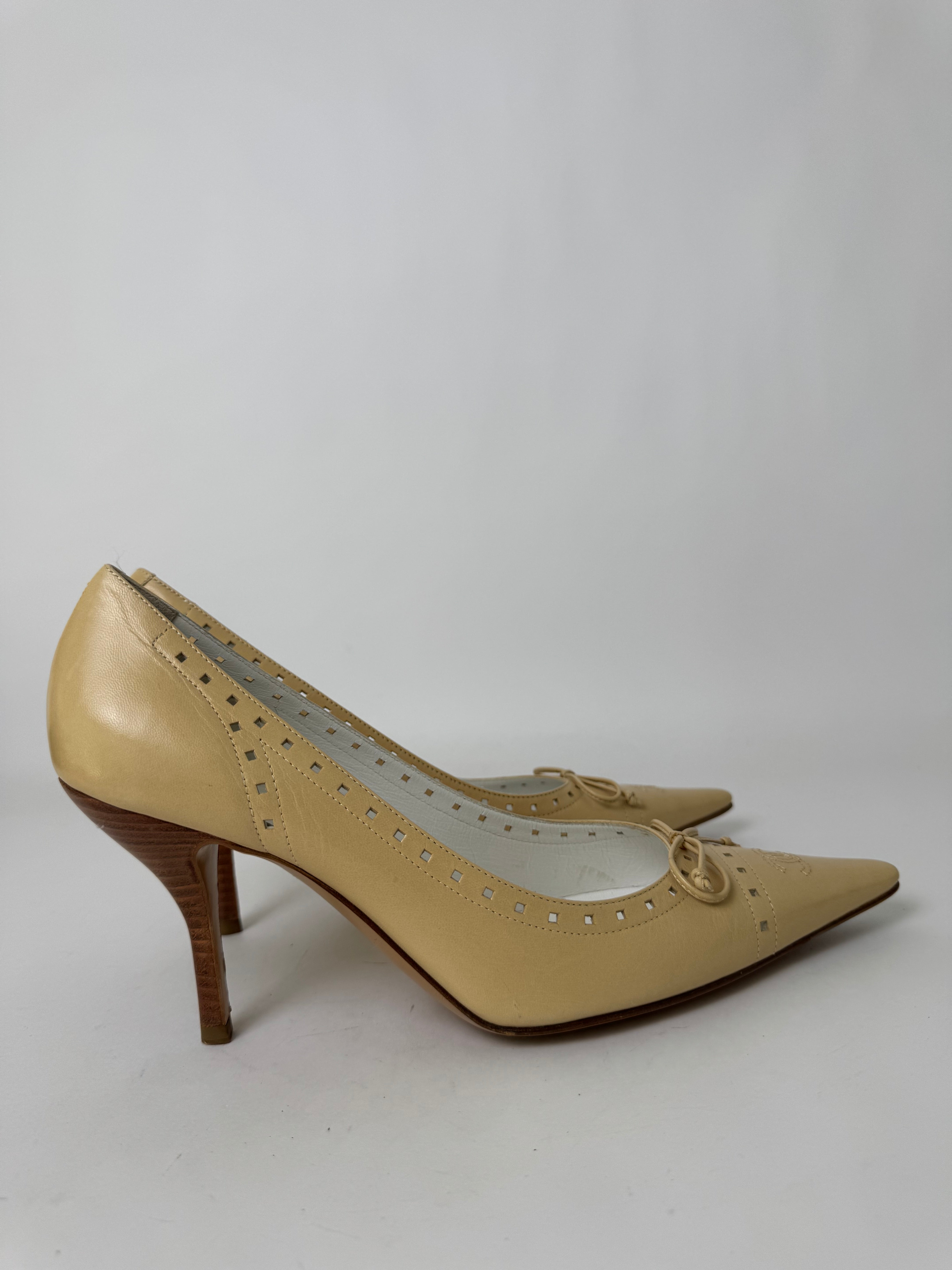 Chanel Slingback Pumps 39.5 New