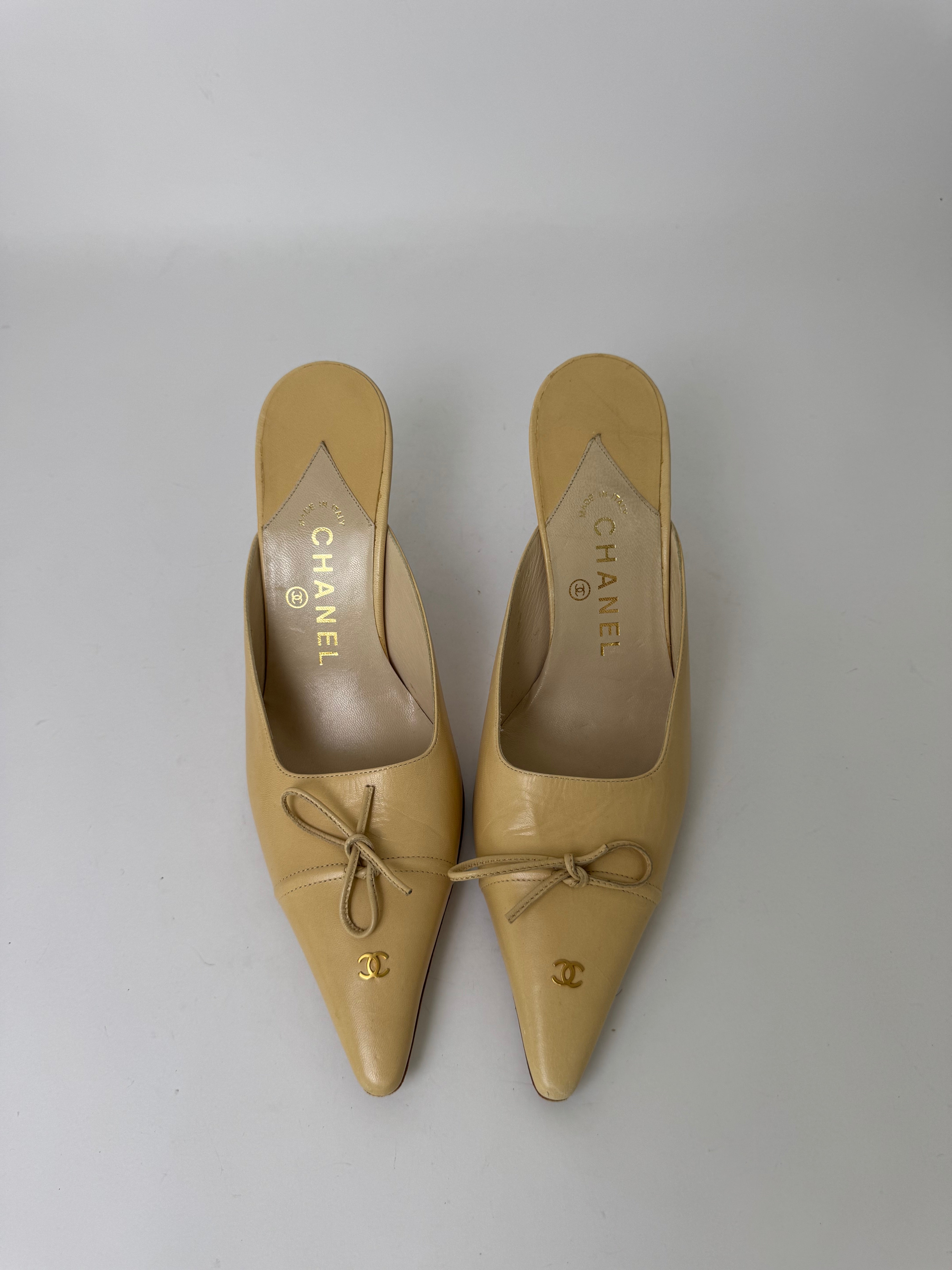 Chanel Vintage Mules 38.5
