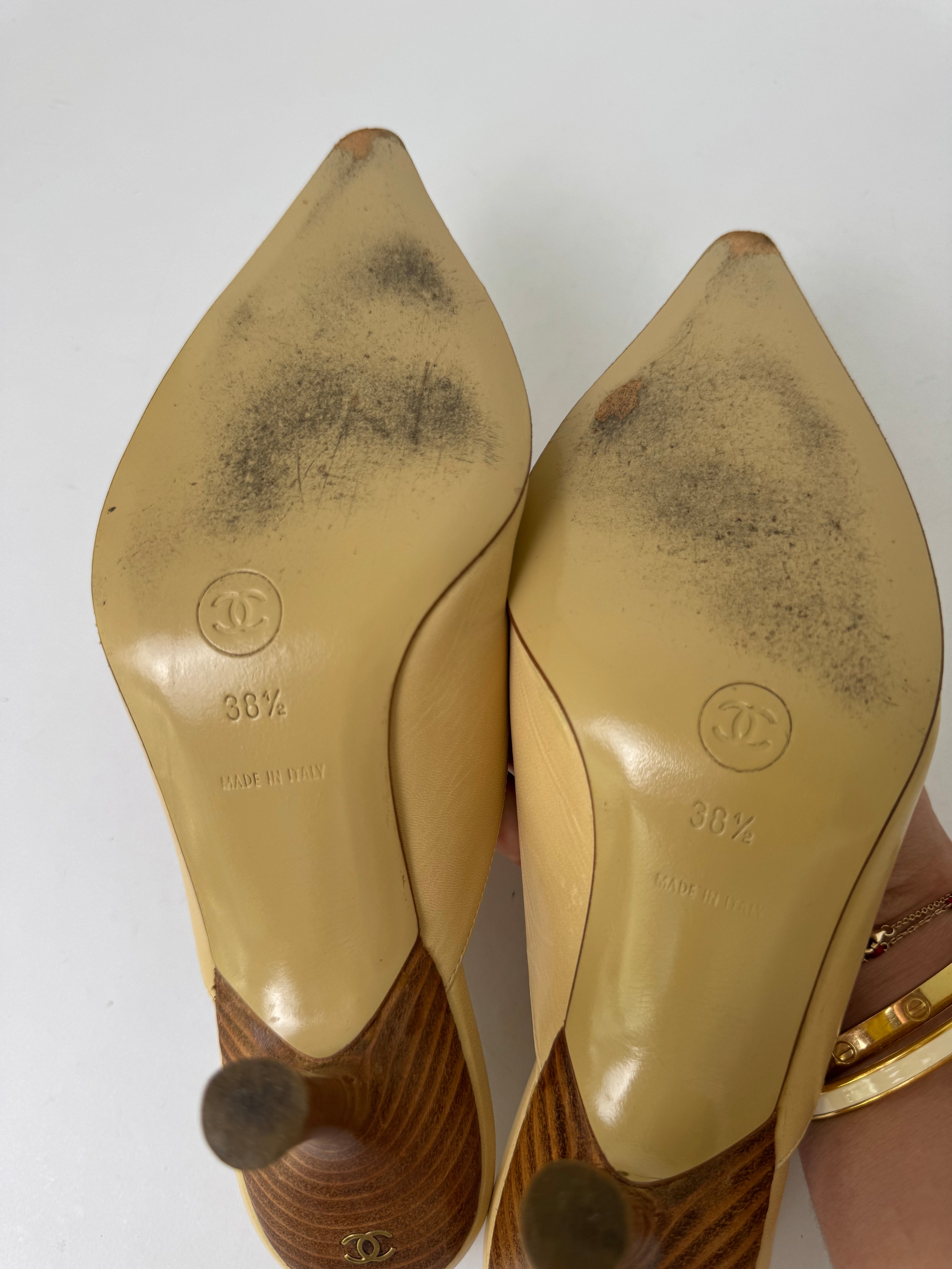 Chanel Vintage Mules 38.5