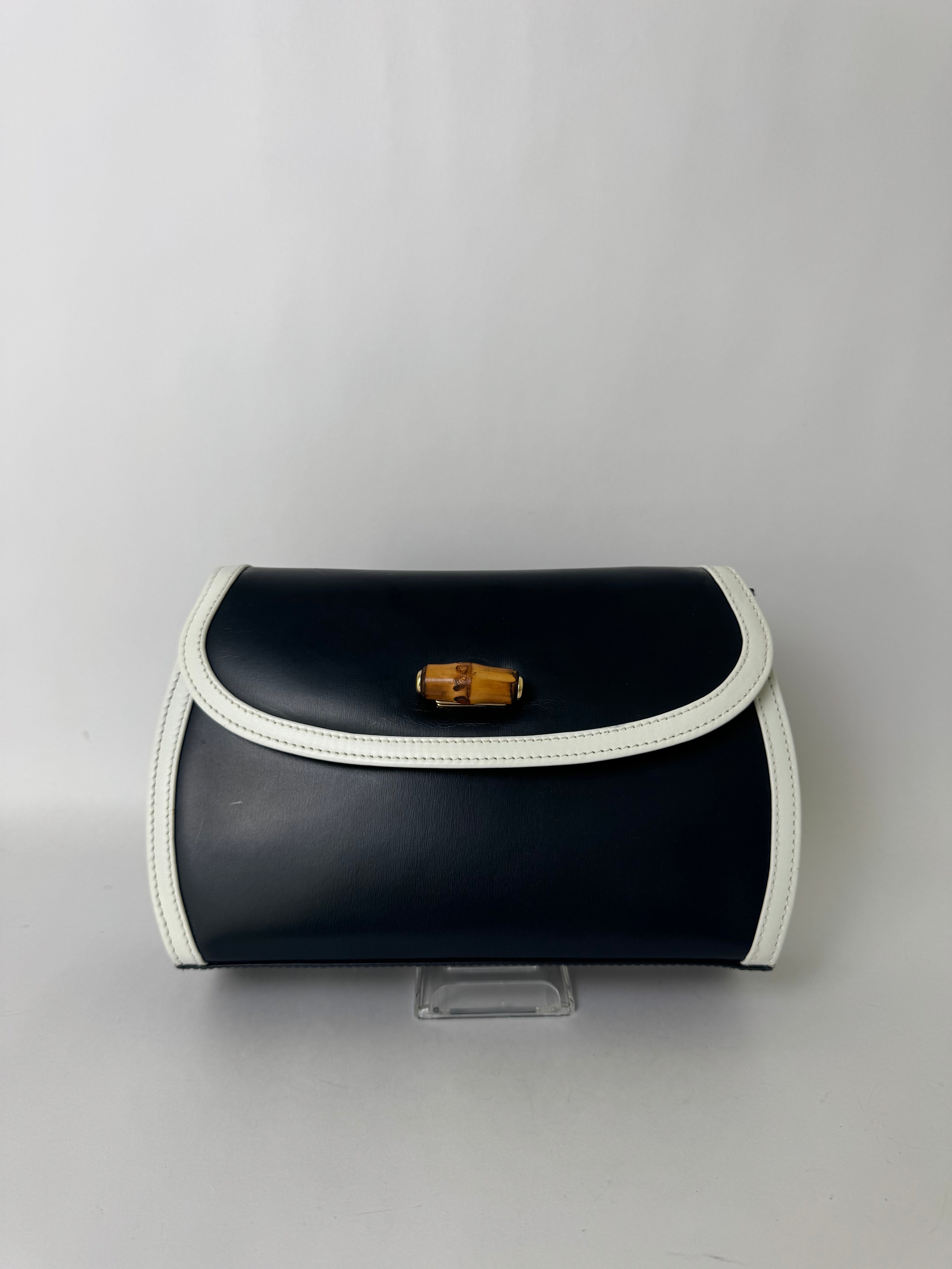 Gucci Leather Bamboo Clutch