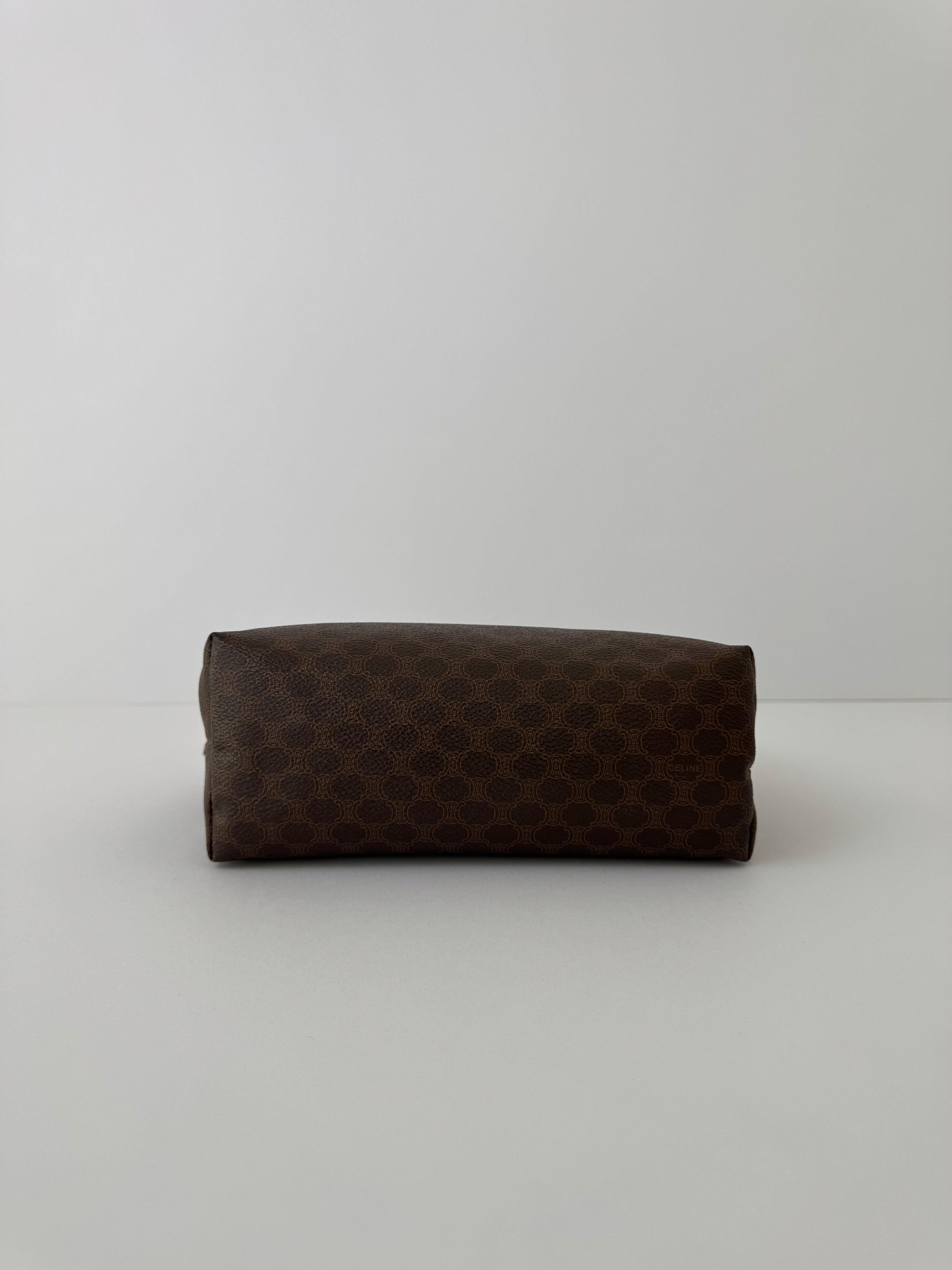 Celine Brown Macadam Pouch Medium