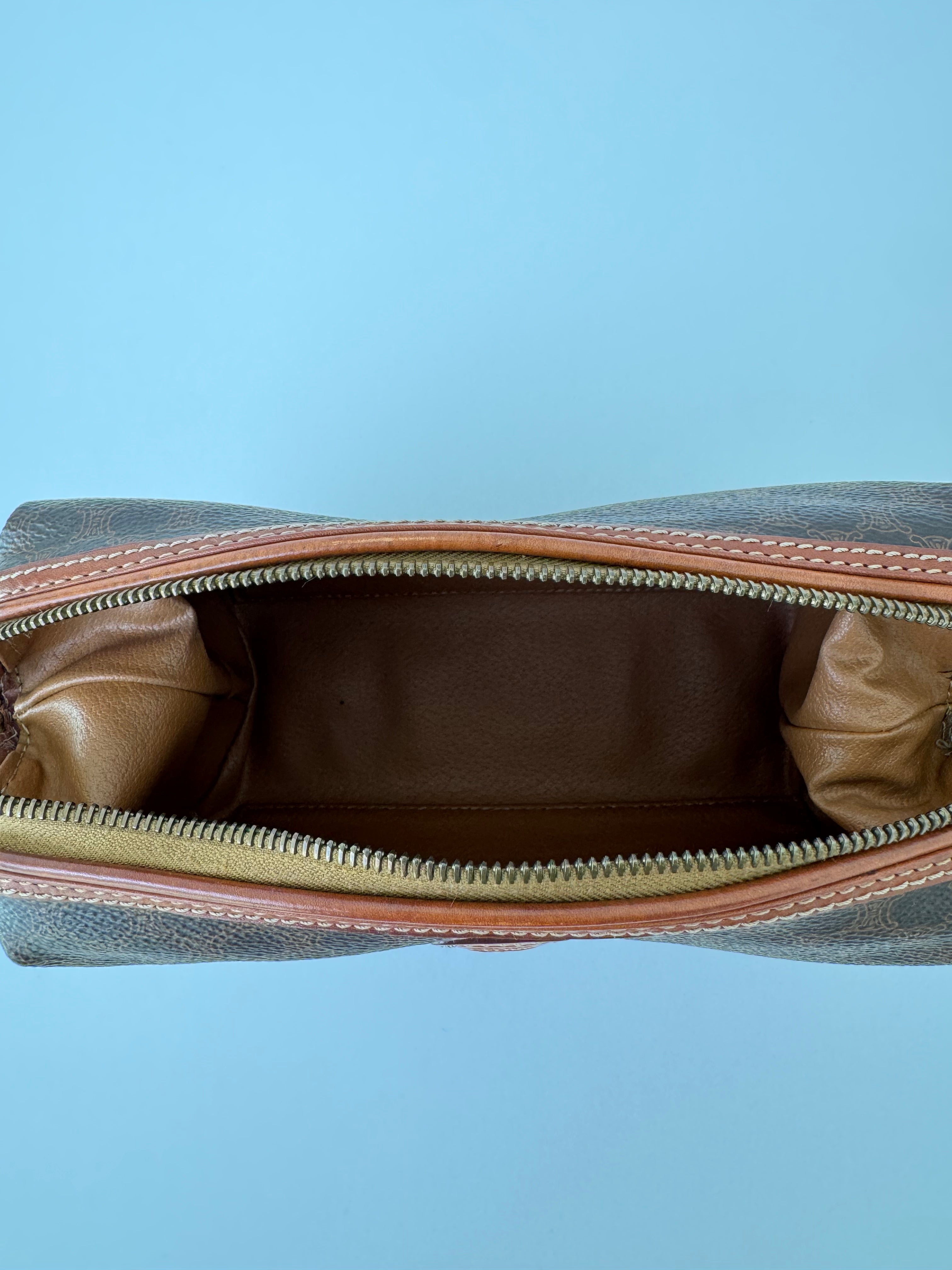 Celine Brown Macadam Pouch Medium