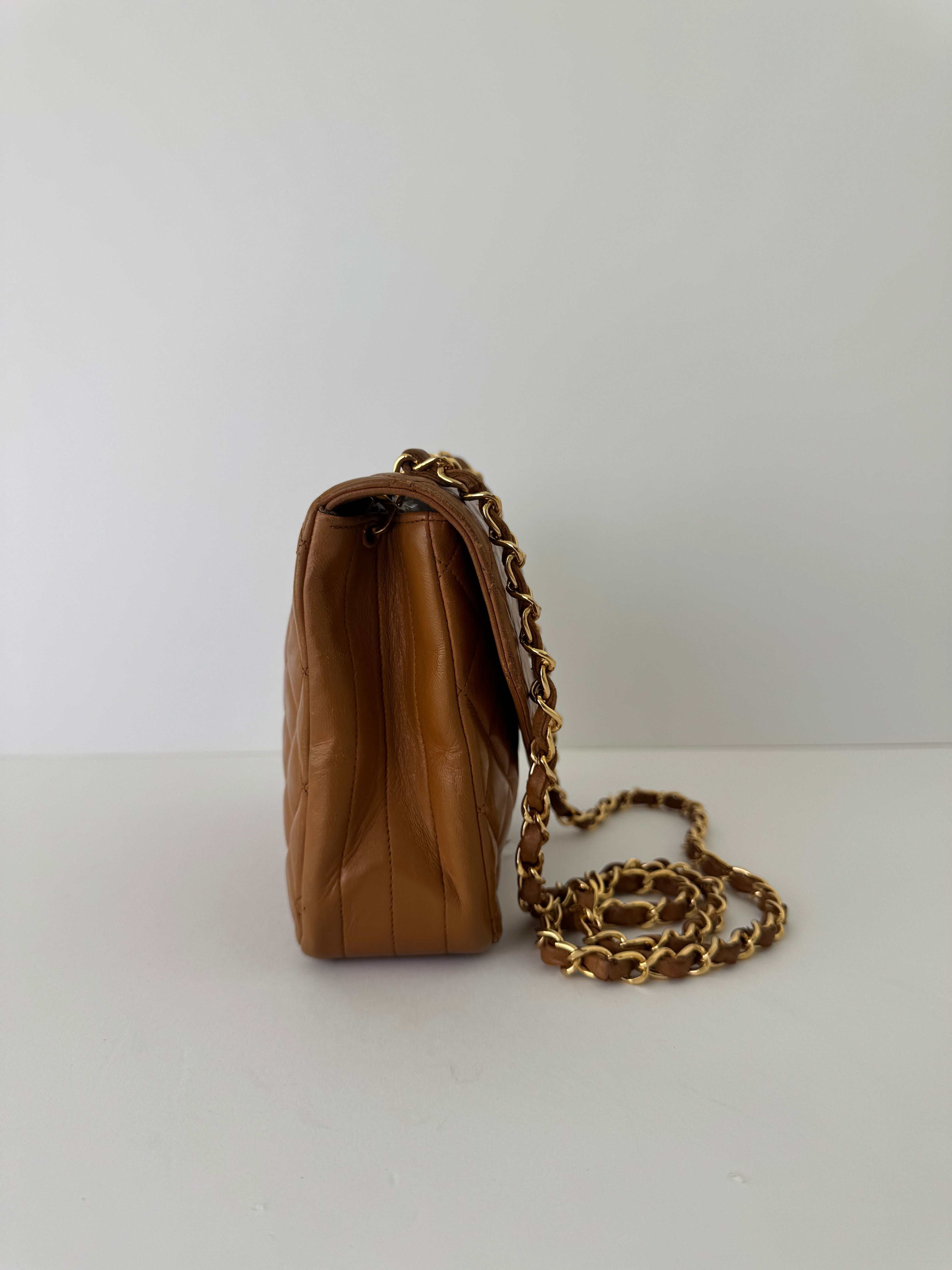 Chanel Vintage Lambskin Quilted Flap Shoulder Bag