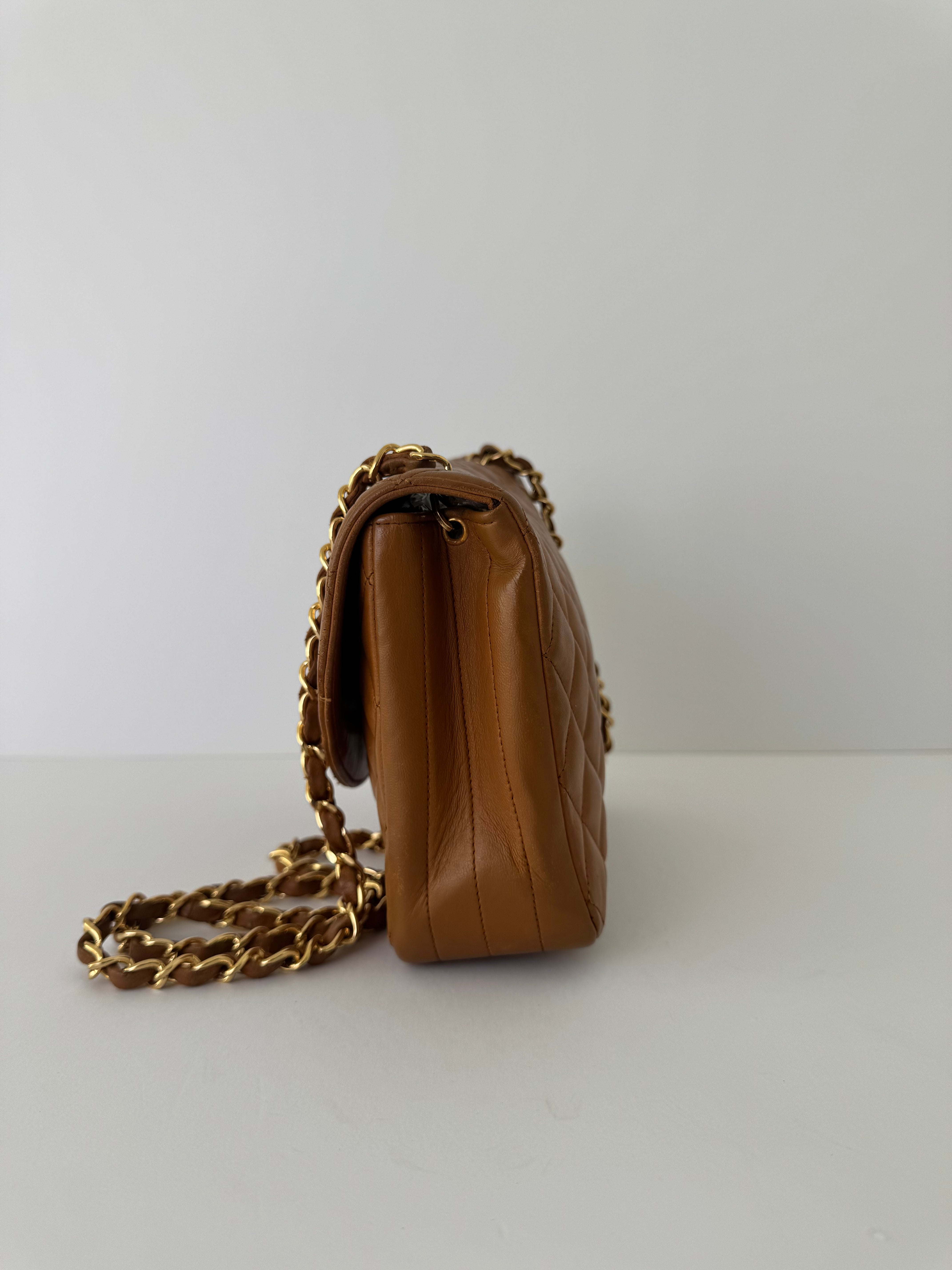 Chanel Vintage Lambskin Quilted Flap Shoulder Bag