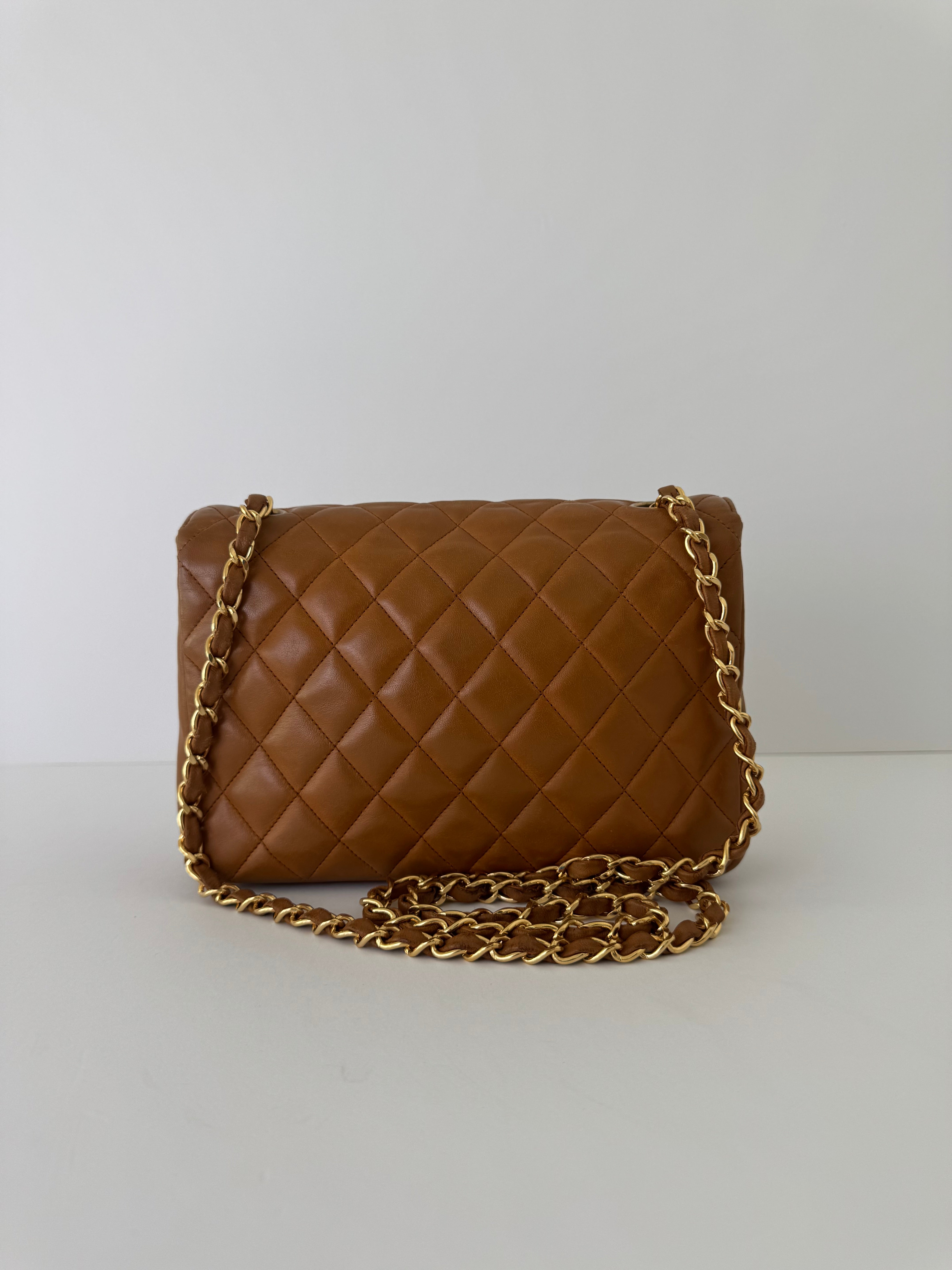 Chanel Vintage Lambskin Quilted Flap Shoulder Bag