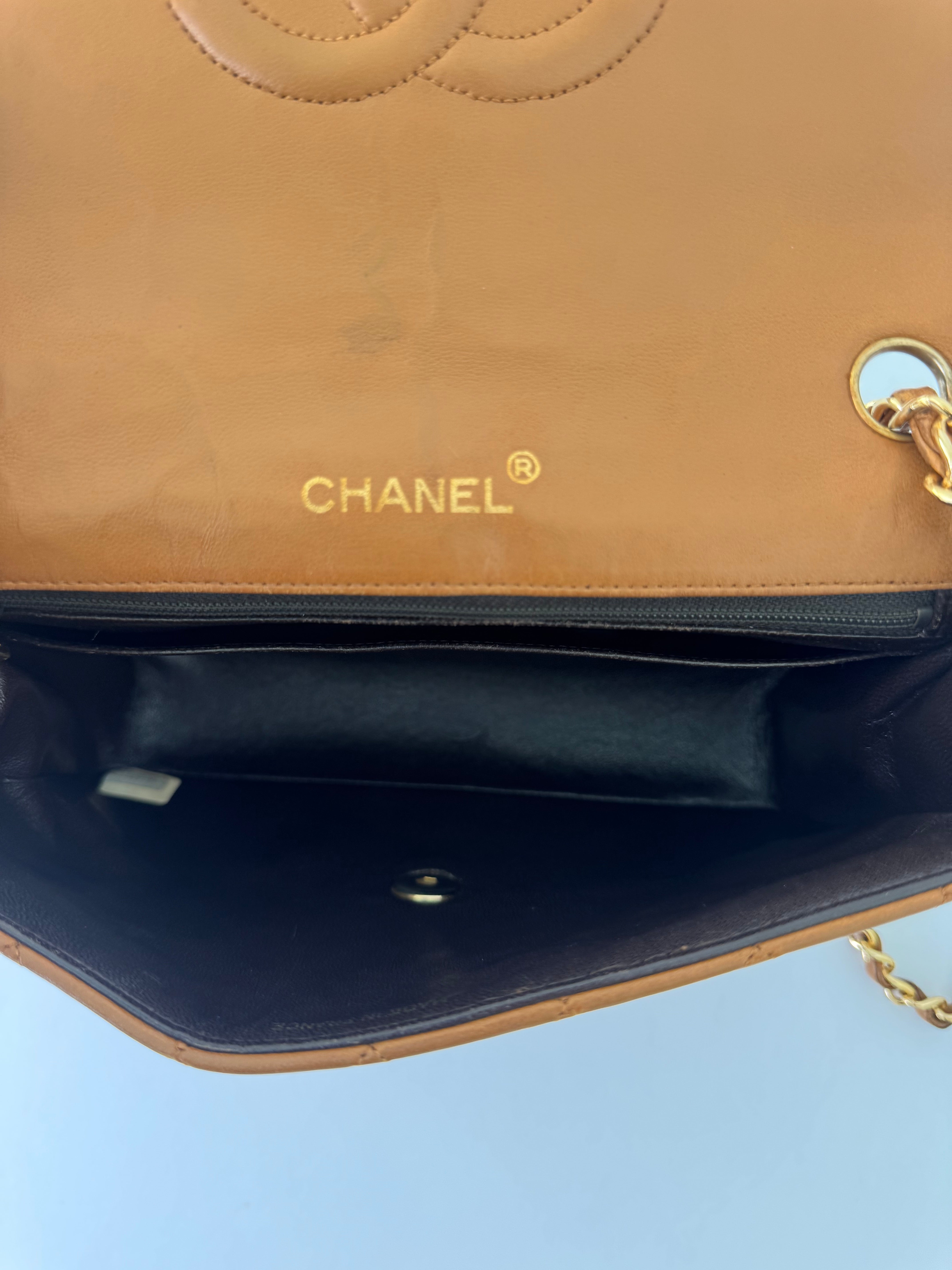 Chanel Vintage Lambskin Quilted Flap Shoulder Bag