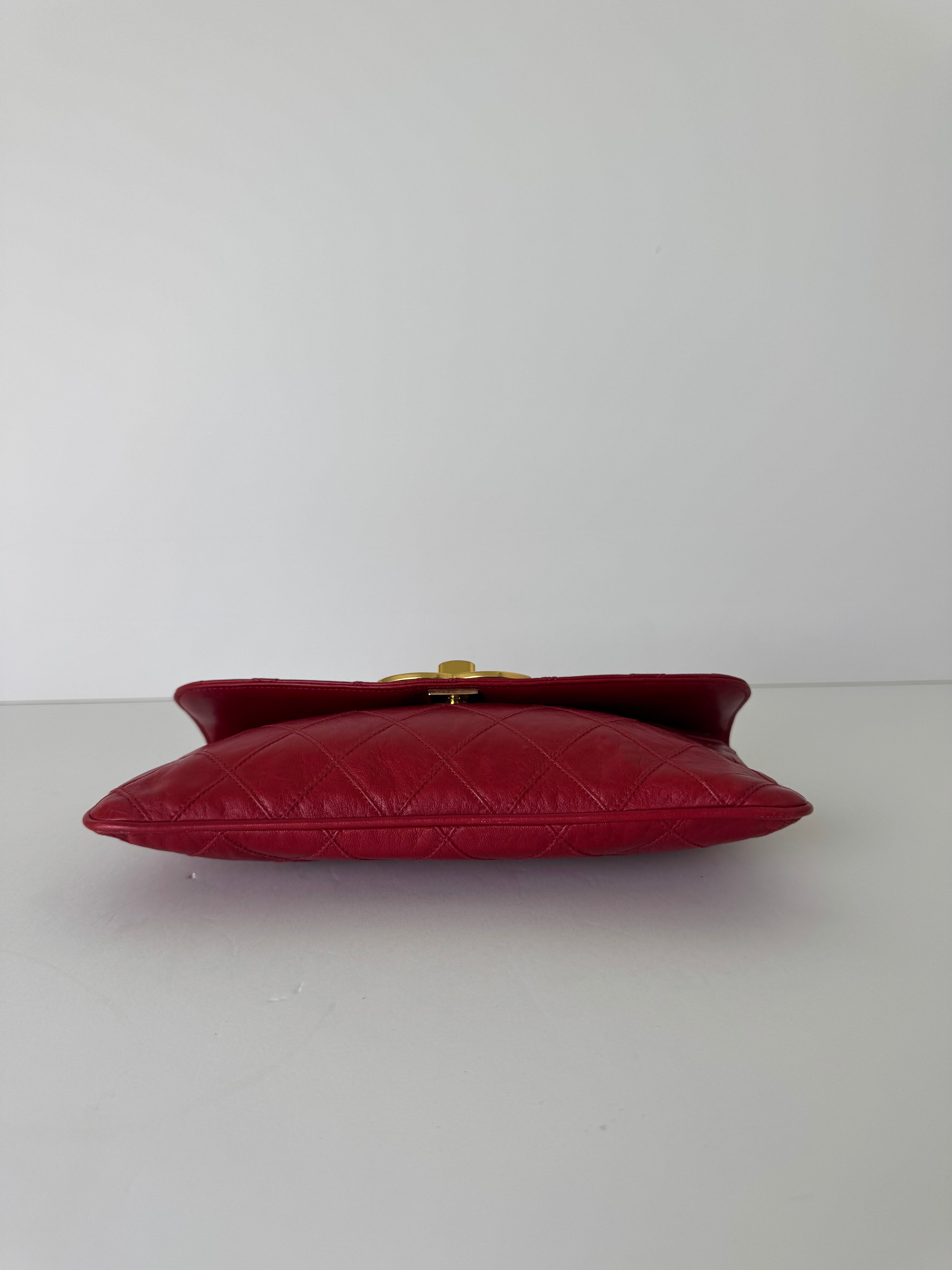 Chanel Vintage Leather Clutch Rare