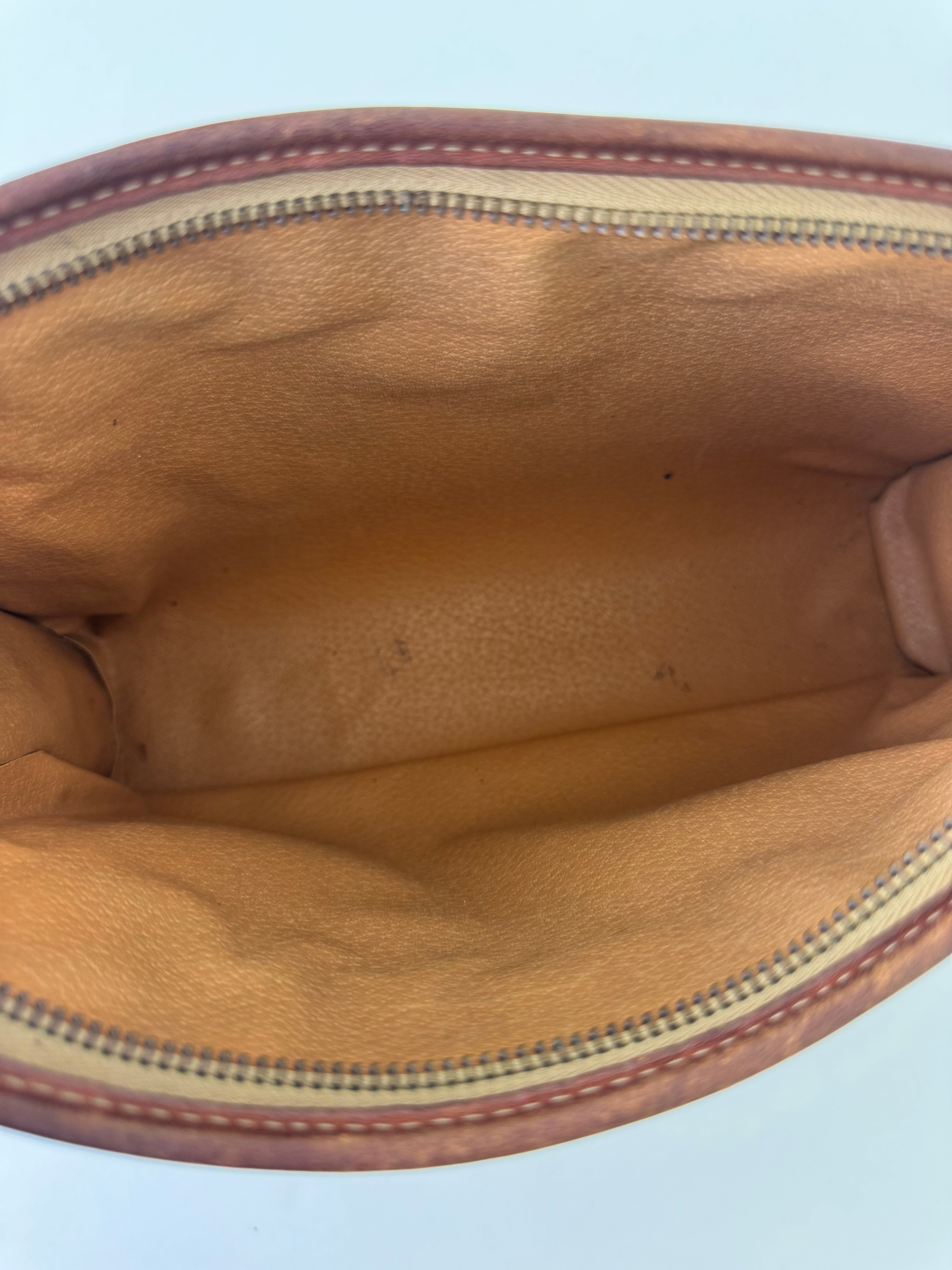 Celine Brown Macadam Clutch Medium