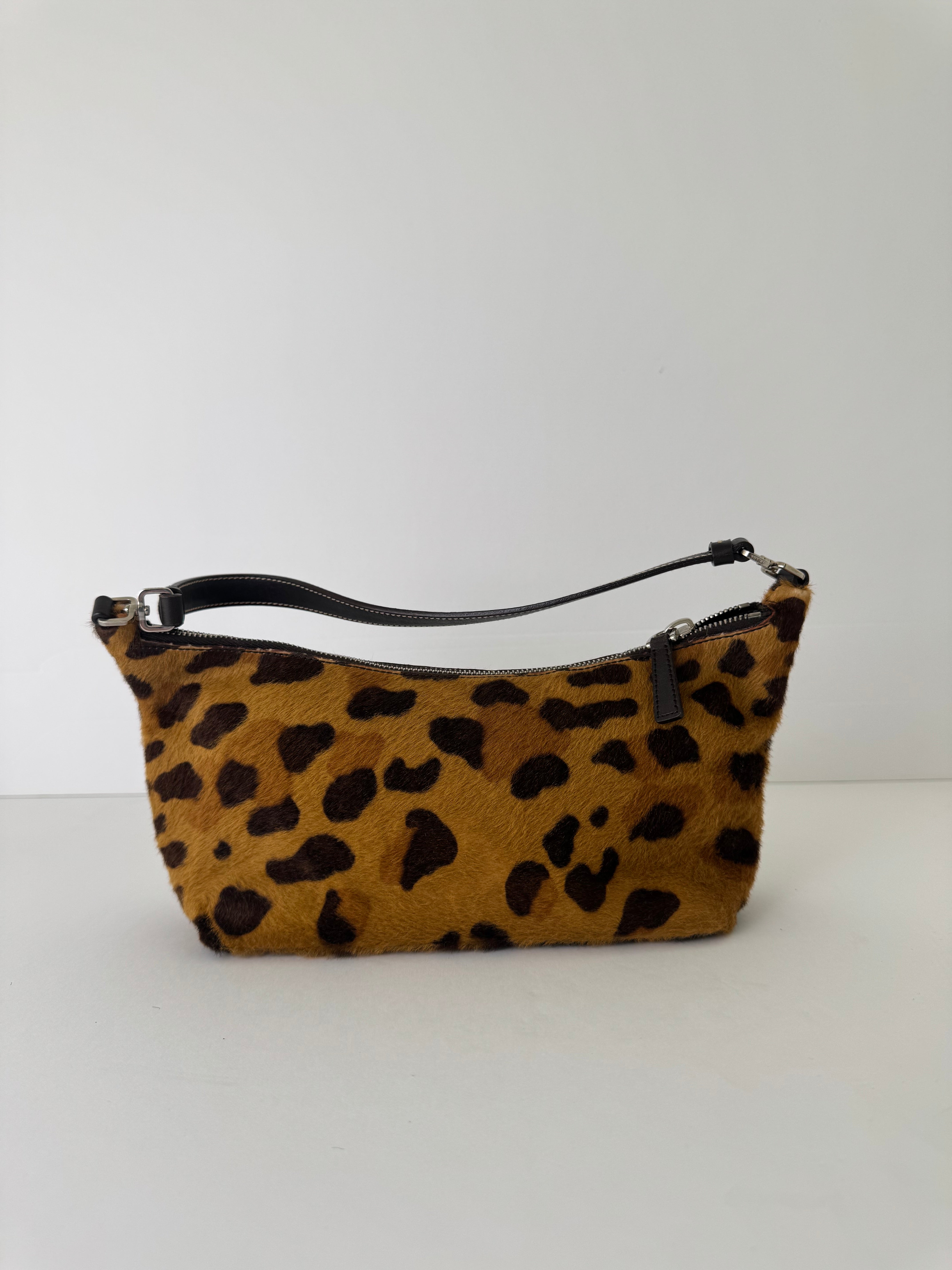 Prada Vintage Leopard Shoulder Bag