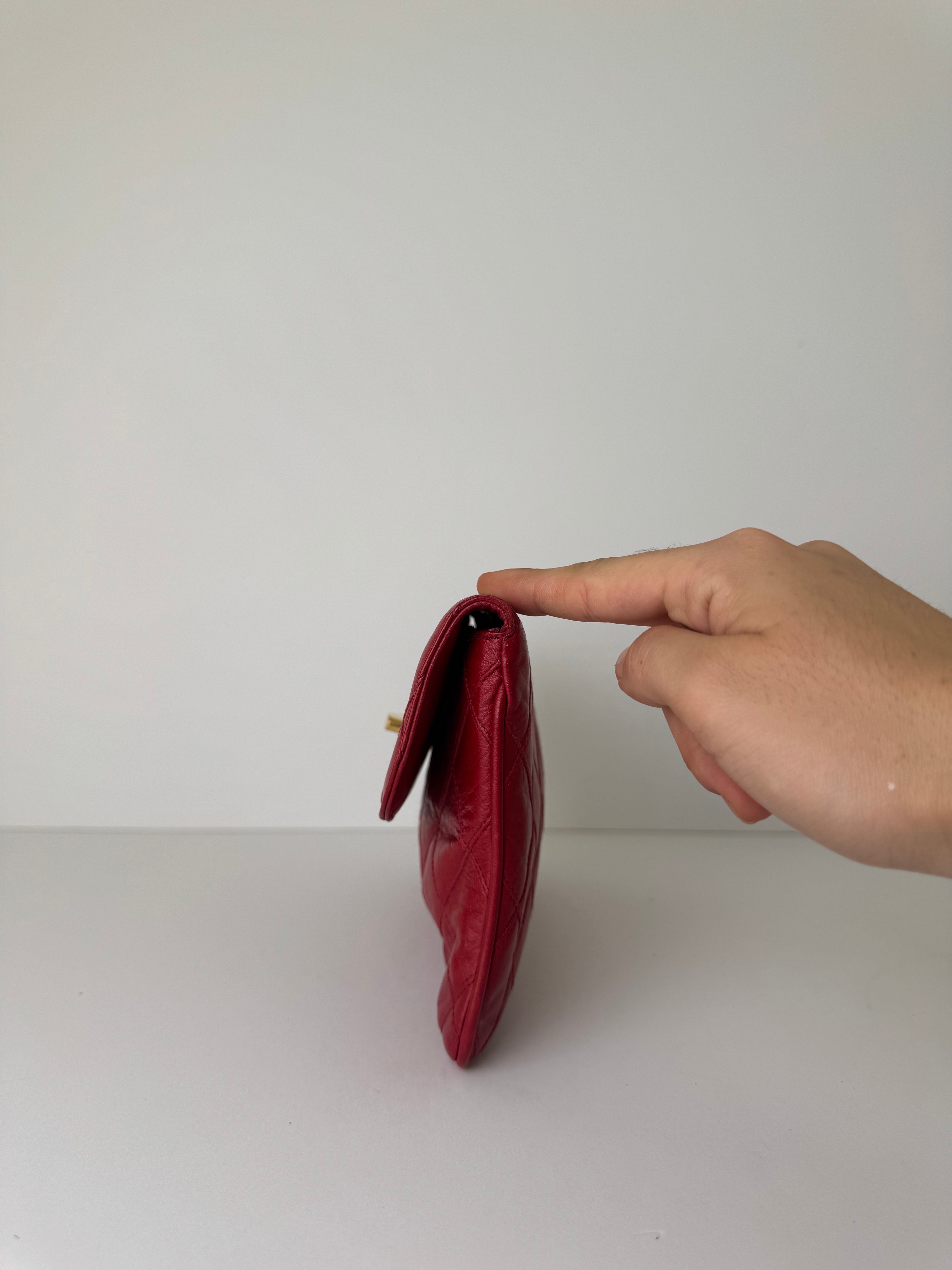 Chanel Vintage Leather Clutch Rare