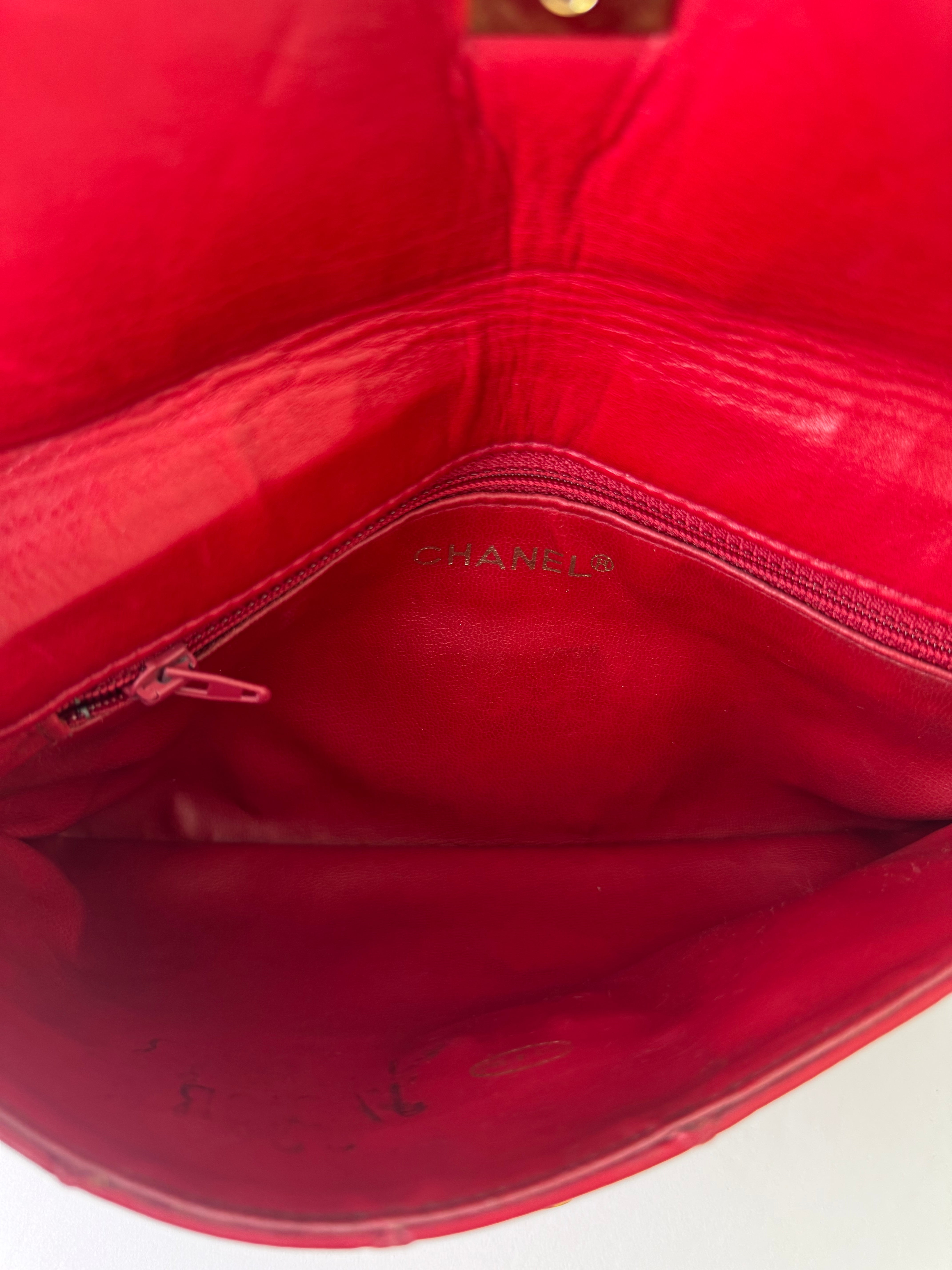 Chanel Vintage Leather Clutch Rare