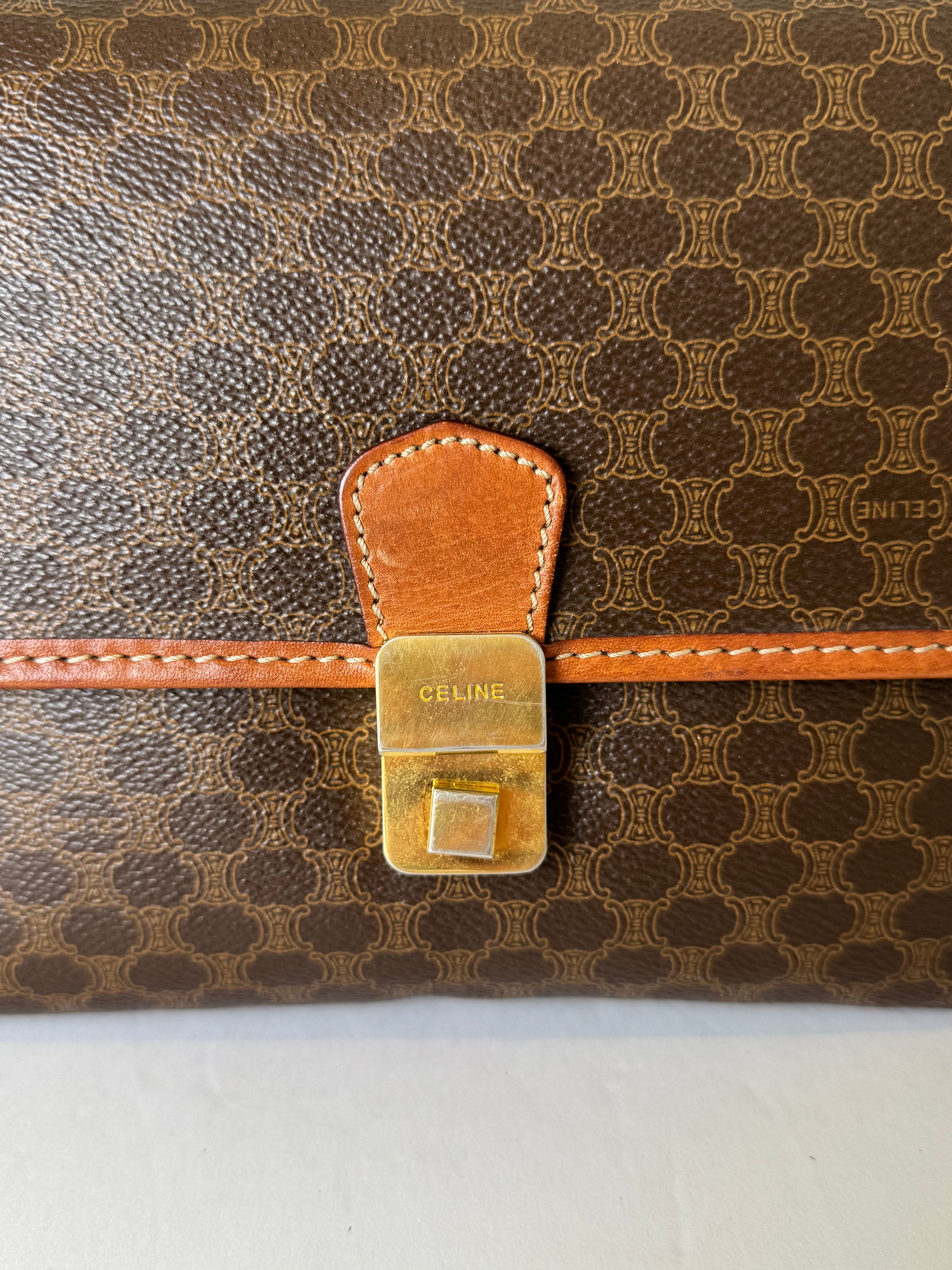 Celine Macadam Vintage Style Clutch