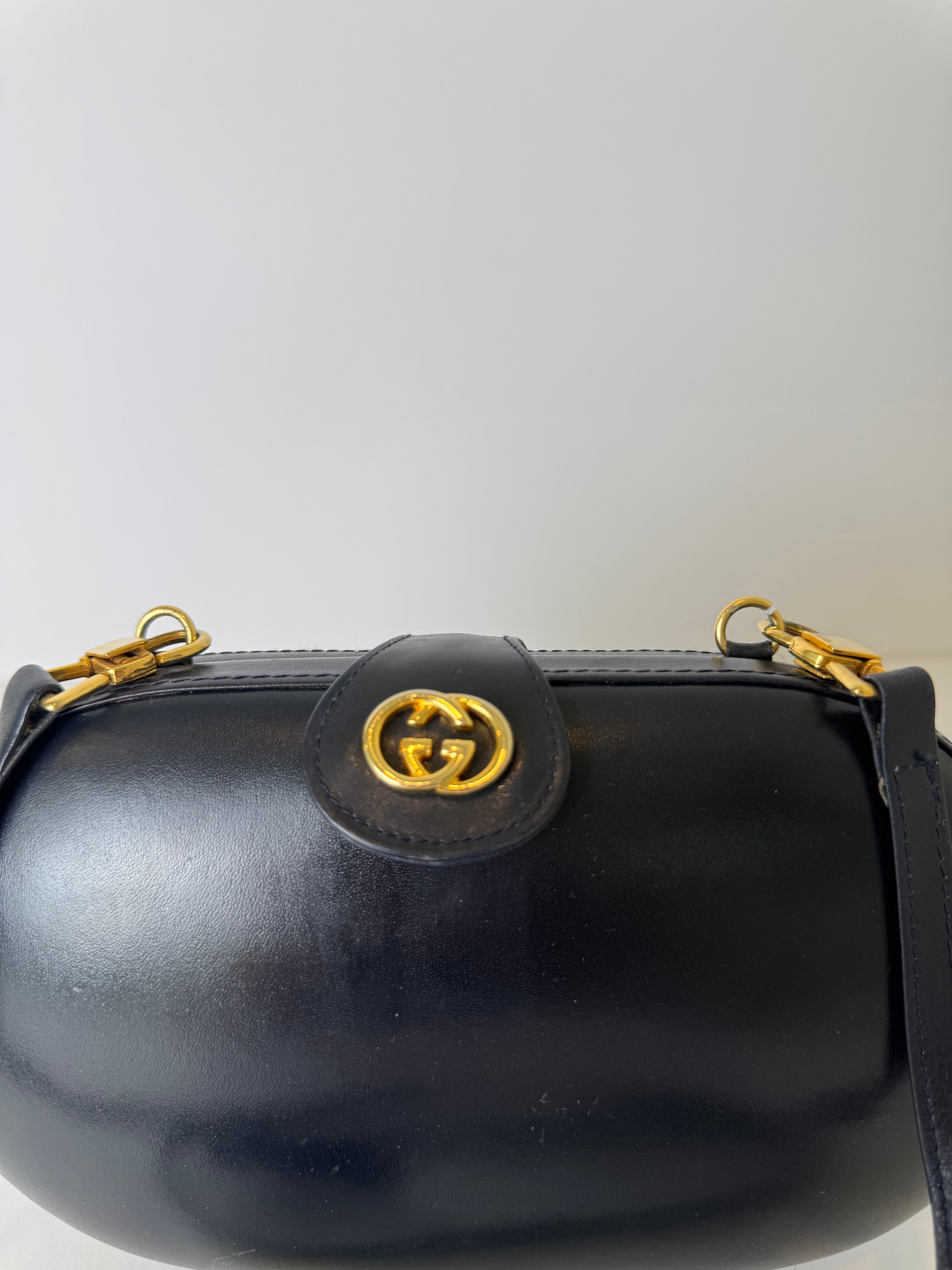 Gucci Vintage Leather Clutch/Crossbody Bag