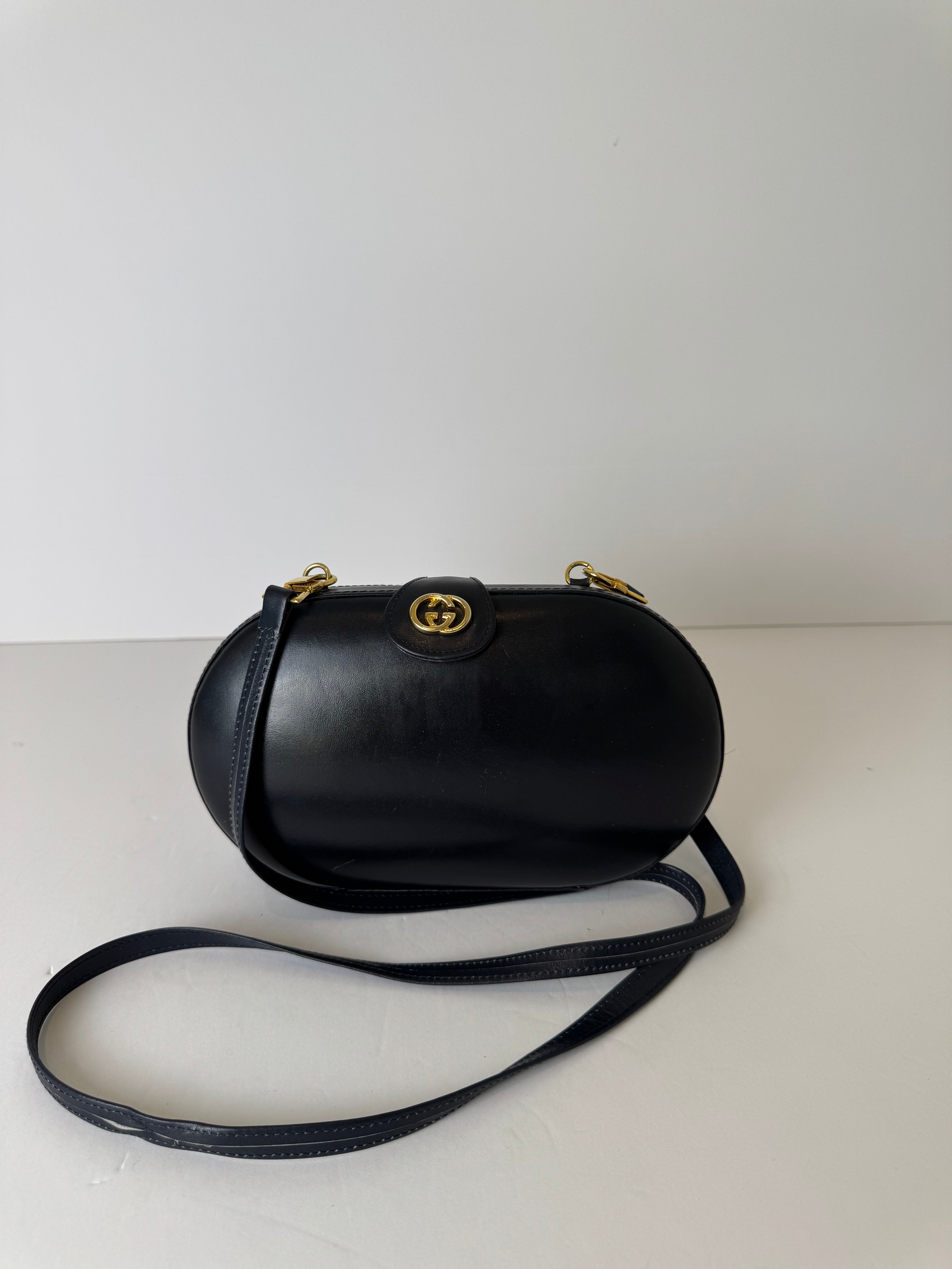 Gucci Vintage Leather Clutch/Crossbody Bag