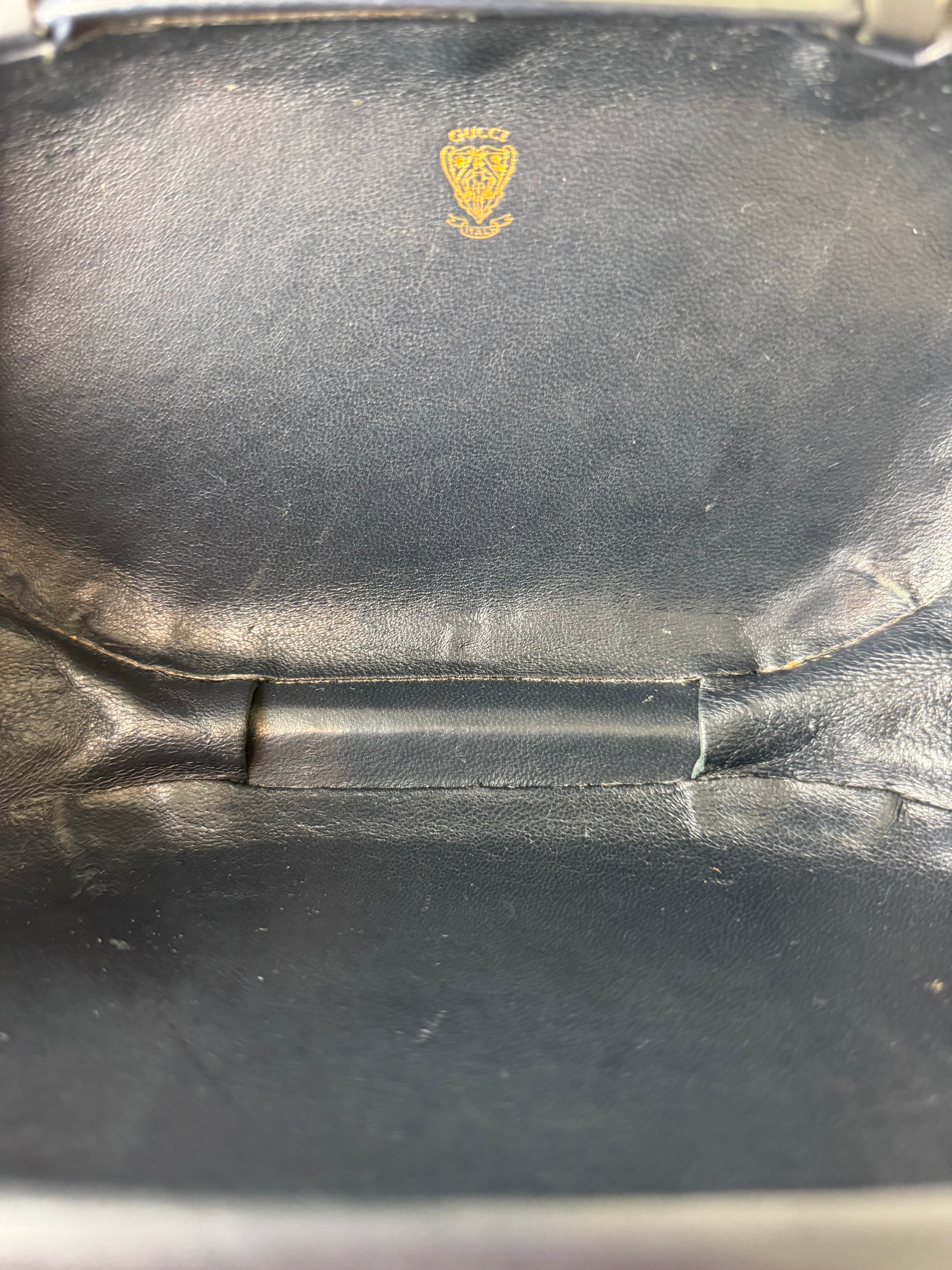 Gucci Vintage Leather Clutch/Crossbody Bag