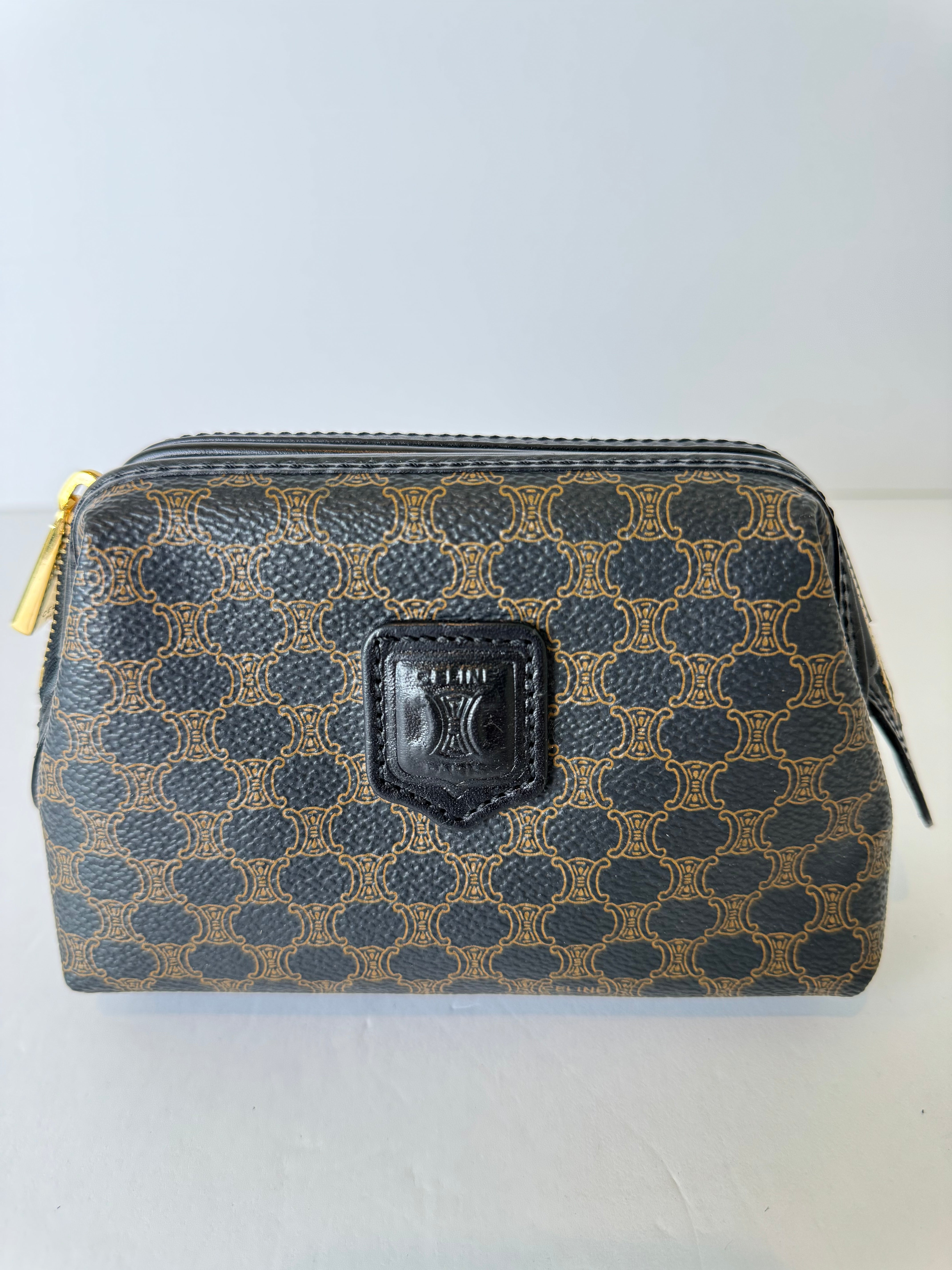 Celine Brown Macadam Pouch Mini