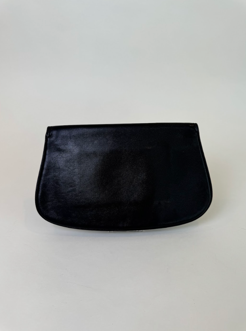 Gucci Black Leather Clutch