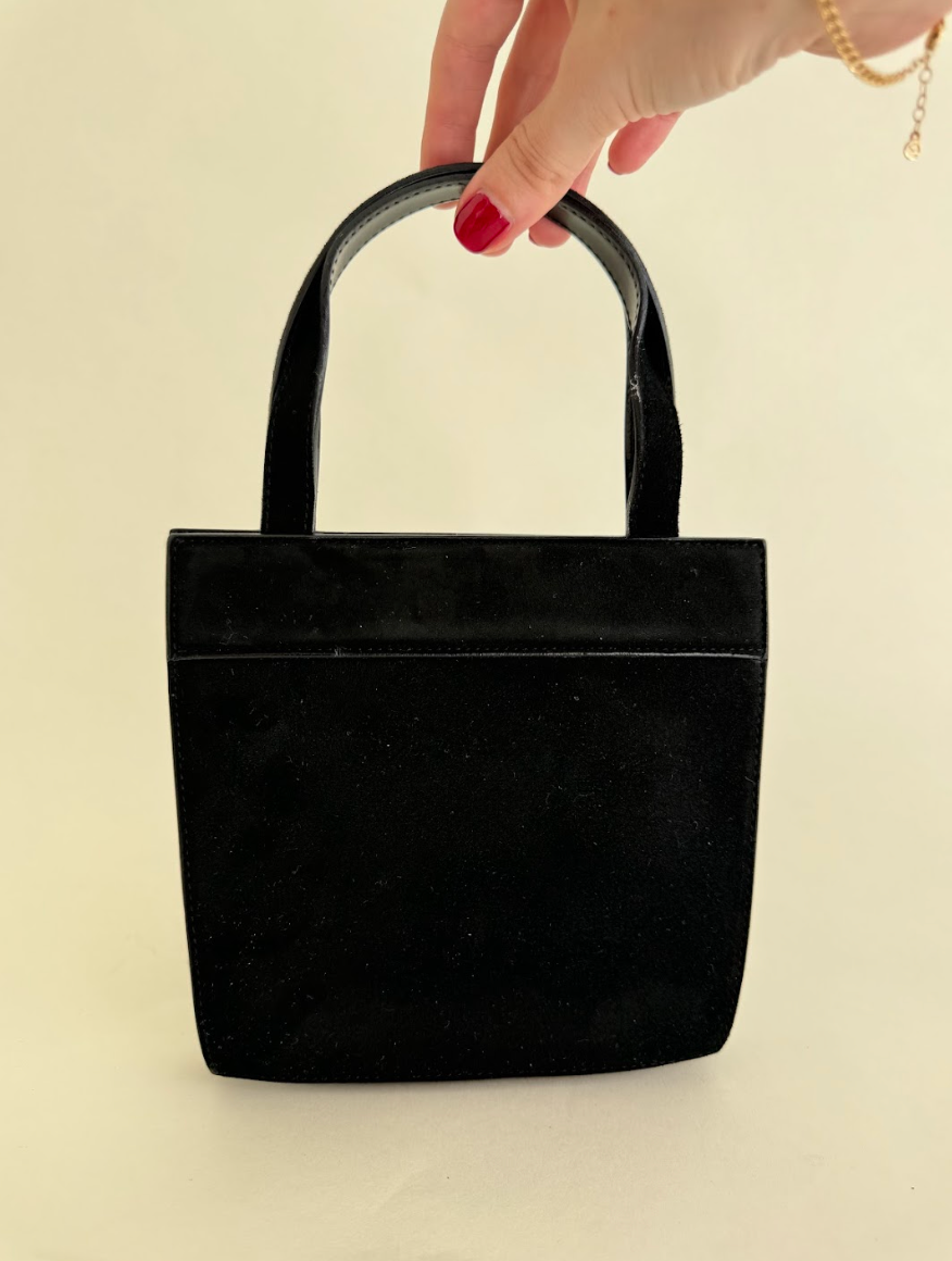 Gucci Black Suede Handbag