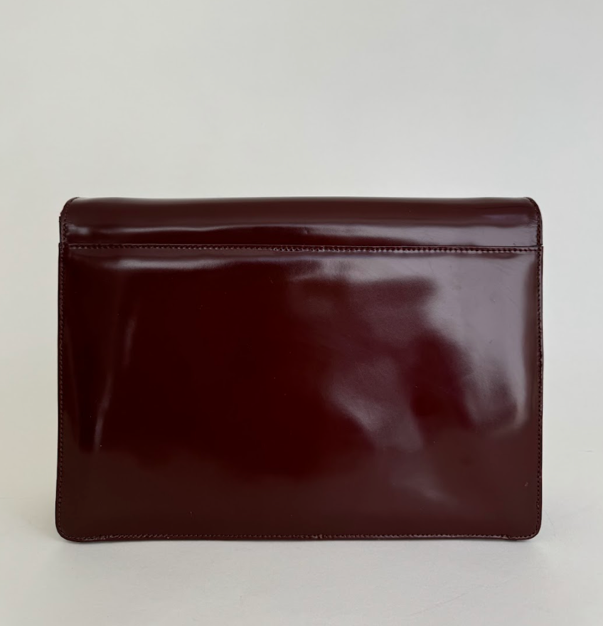 Gucci Tom Ford Slim Horsebit Shoulder Bag/Clutch Burgundy